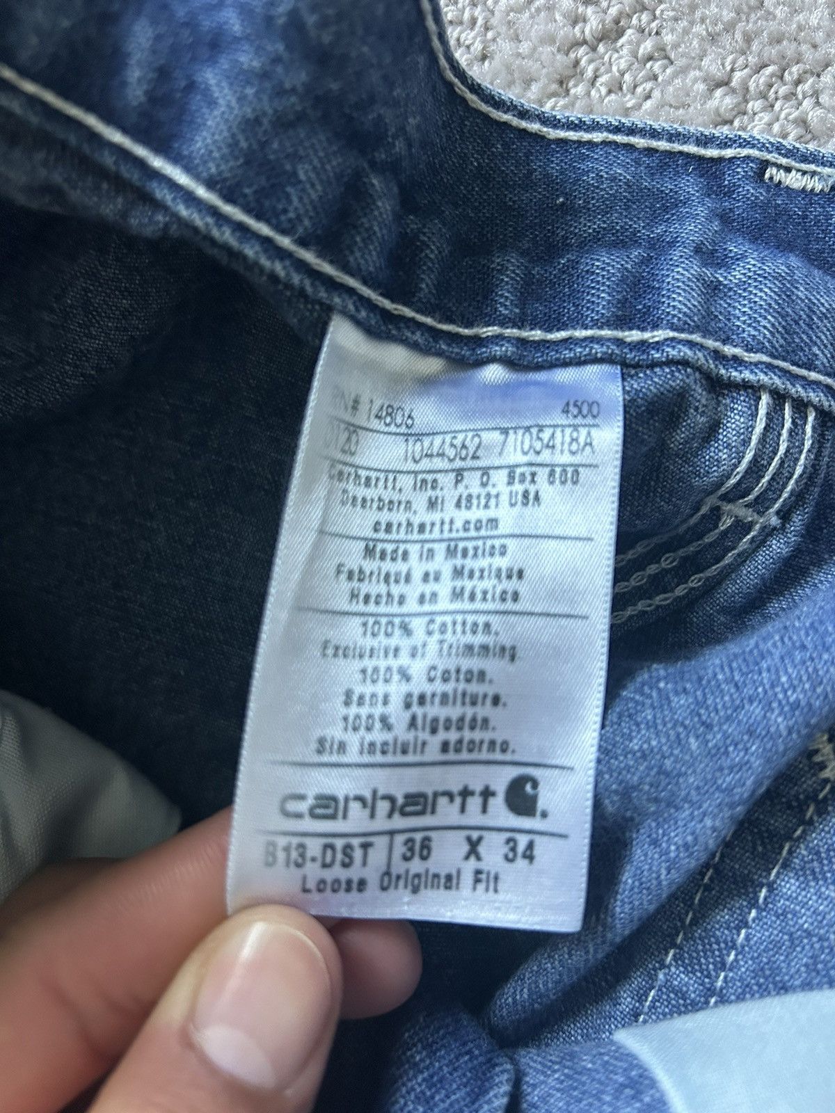 Carhartt Vintage Carhartt Carpenter Jeans Size US 36 / EU 52 - 5 Thumbnail
