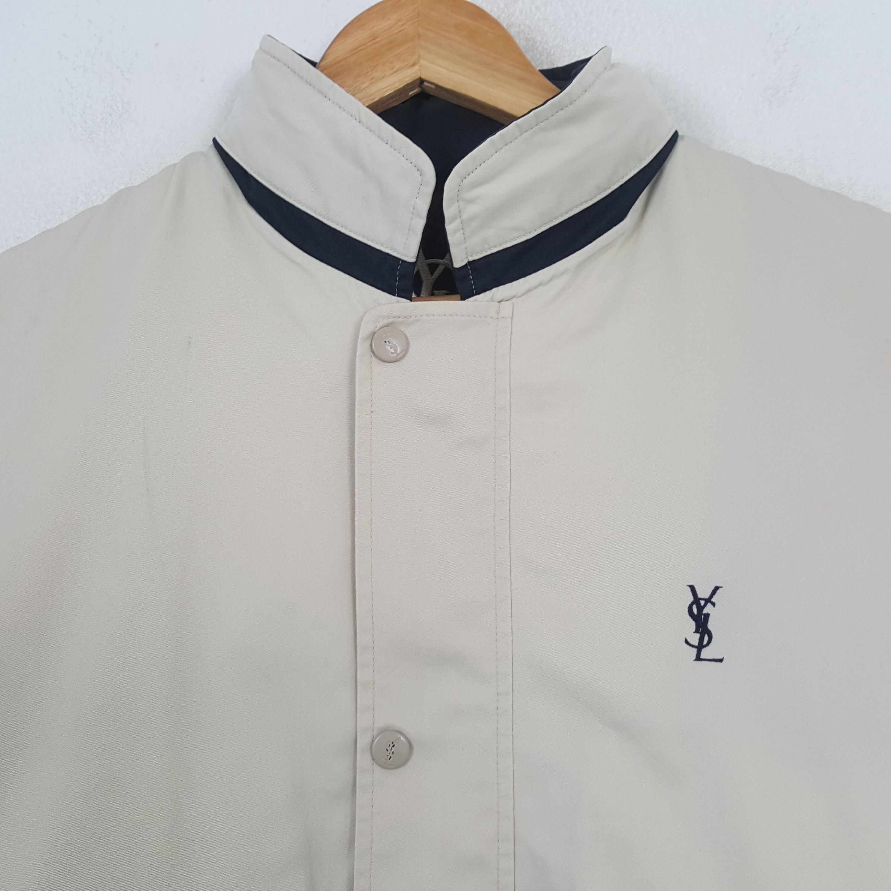 Saint Laurent Paris × Vintage Vintage YVES SAINT LAURENT Italian Brand Jacket C292N5 Size US L / EU 52-54 / 3 - 2 Thumbnail