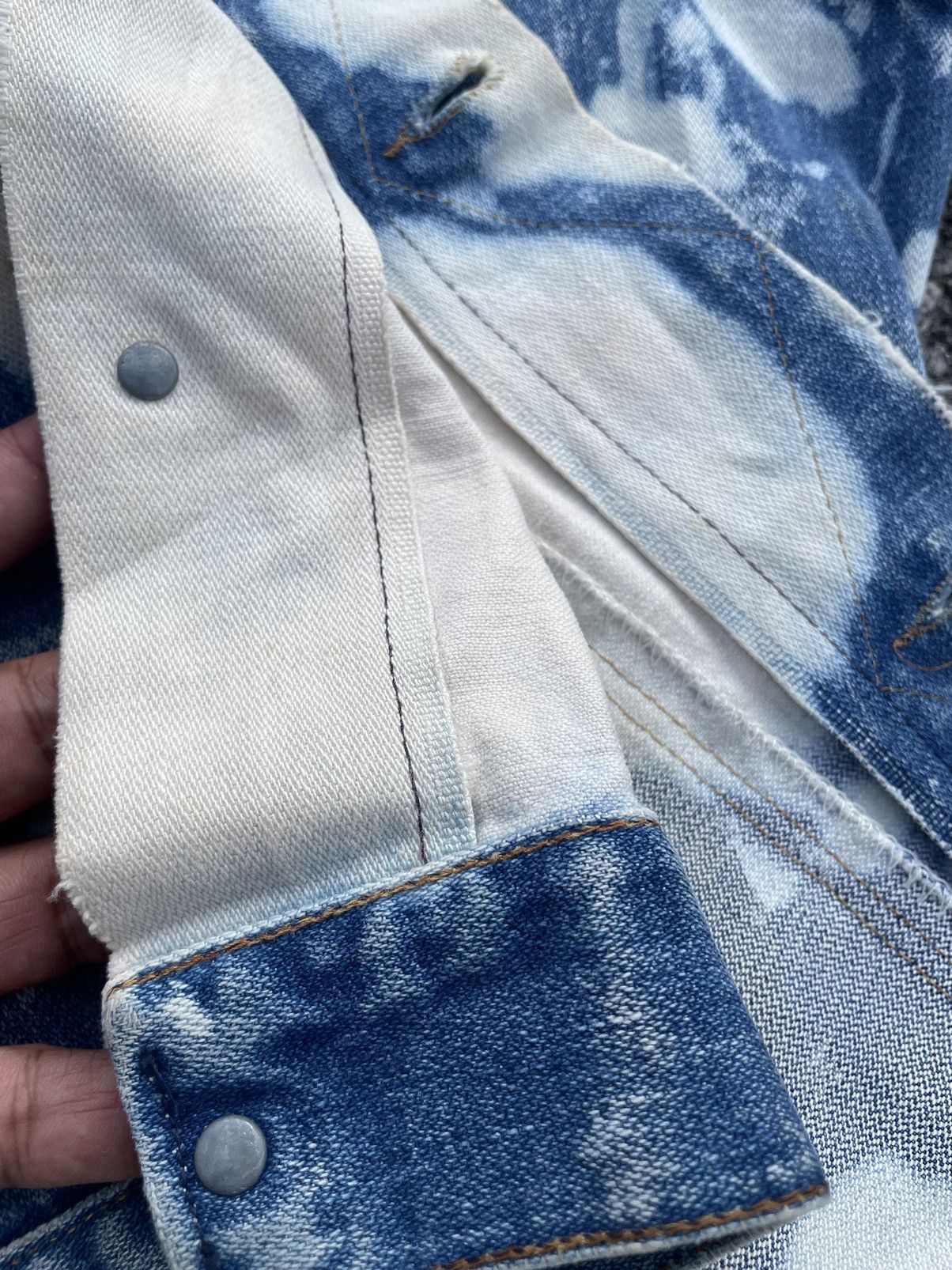 Vintage × Wrangler Wrangler Selvedge 70s/80s Destroy Sleeveless Spalsh Jacket Size US S / EU 44-46 / 1 - 16 Thumbnail