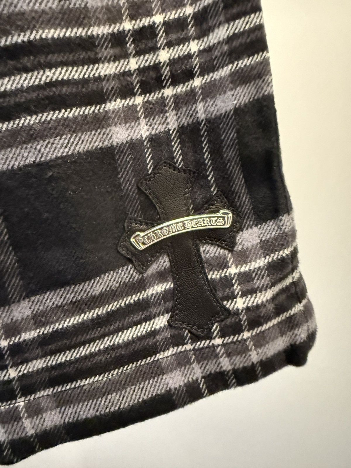 Chrome Hearts After School Flannel Shorts SS26 — Black/Gray — Size L — NWT Size US 34 / EU 50 - 3 Thumbnail
