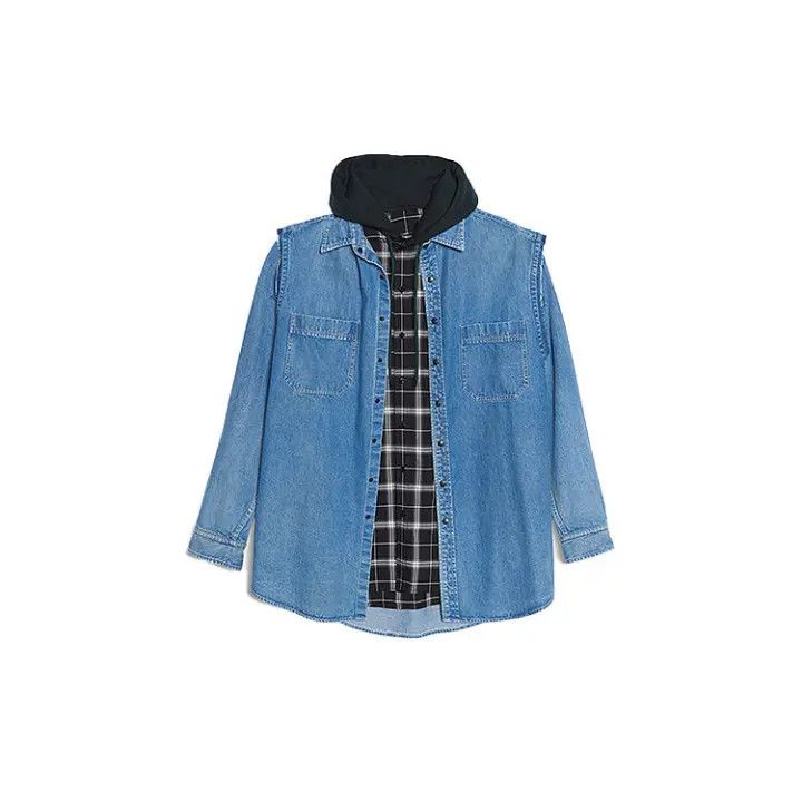 Balenciaga Denim Hooded Jacket for Men 0079