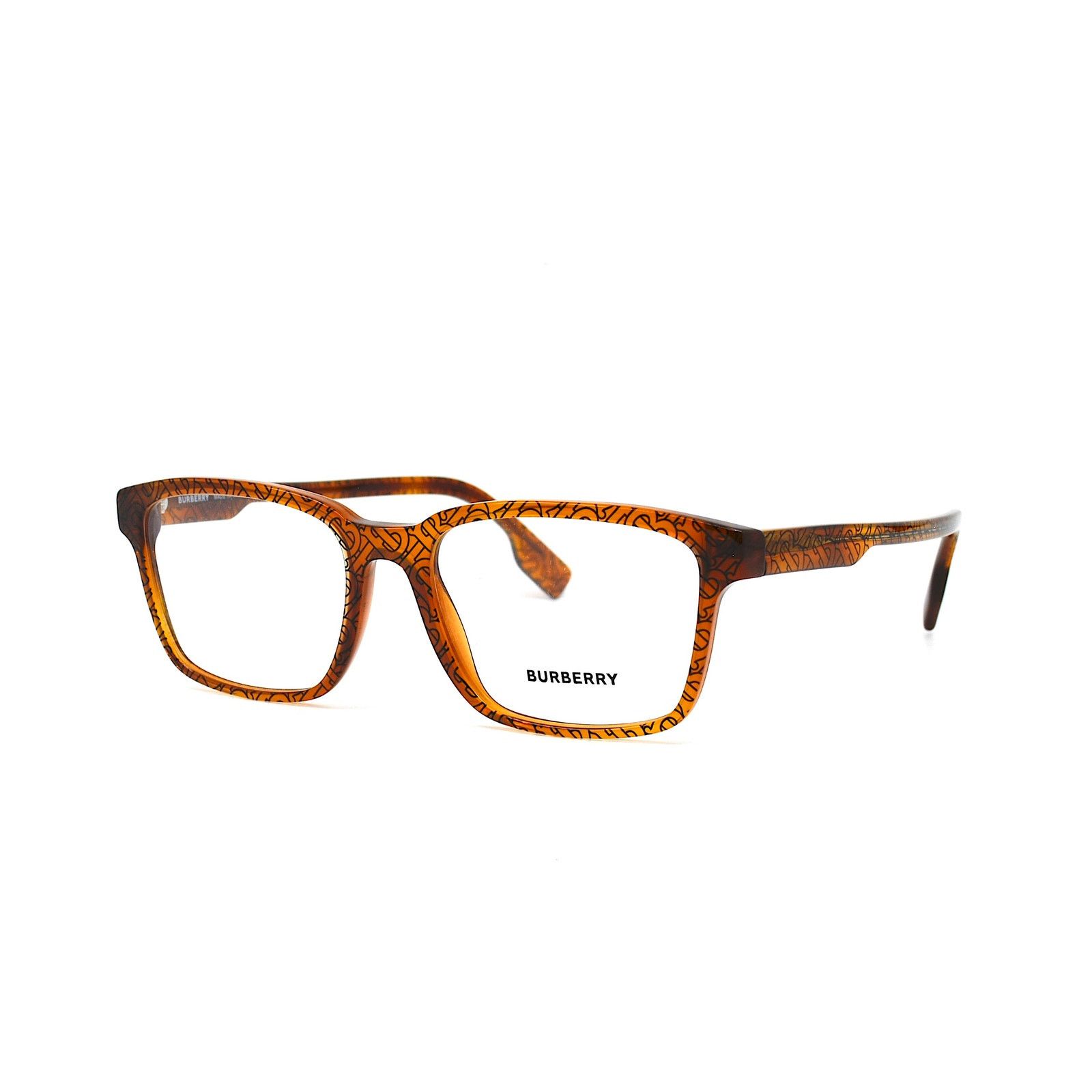 Burberry Burberry BE2308 3823 Transparent Brown/signature Eyeglasses Size ONE SIZE - 4 Thumbnail