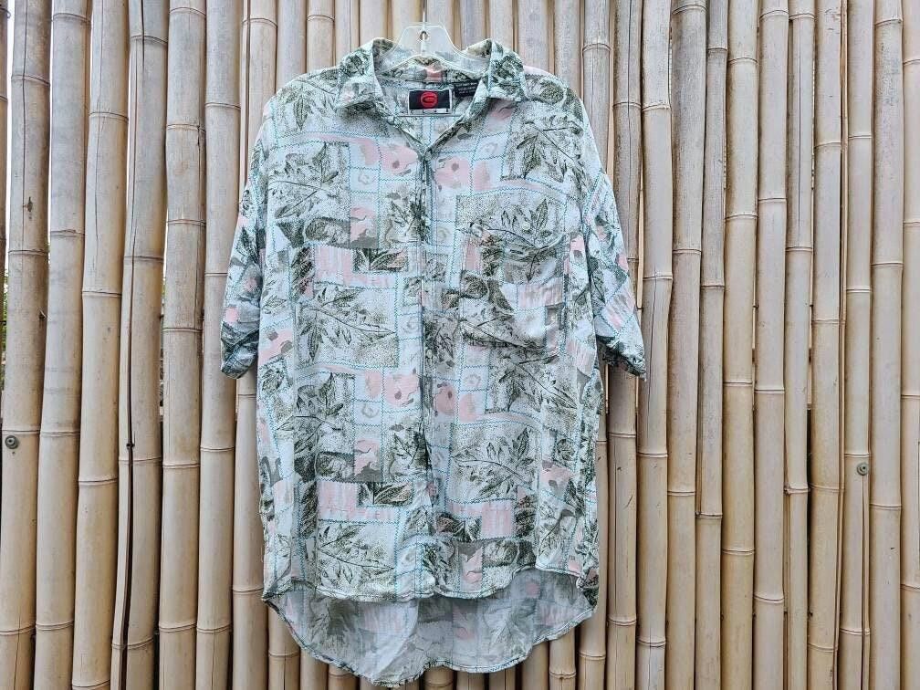 Designer Vintage Button Down Collared Shirt Medium Hawaiian 90's Size US M / EU 48-50 / 2 - 1 Thumbnail