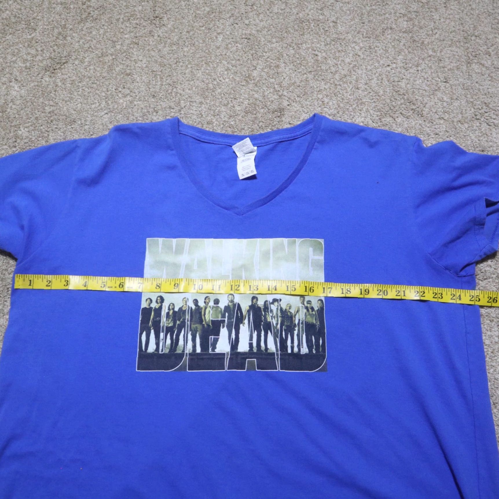Vintage VINTAGE The Walking Dead Shirt Adult 3XL Blue T-Shirt 3XL Men Blue TV Merchandise Mens Size US XXL / EU 58 / 5 - 4 Thumbnail