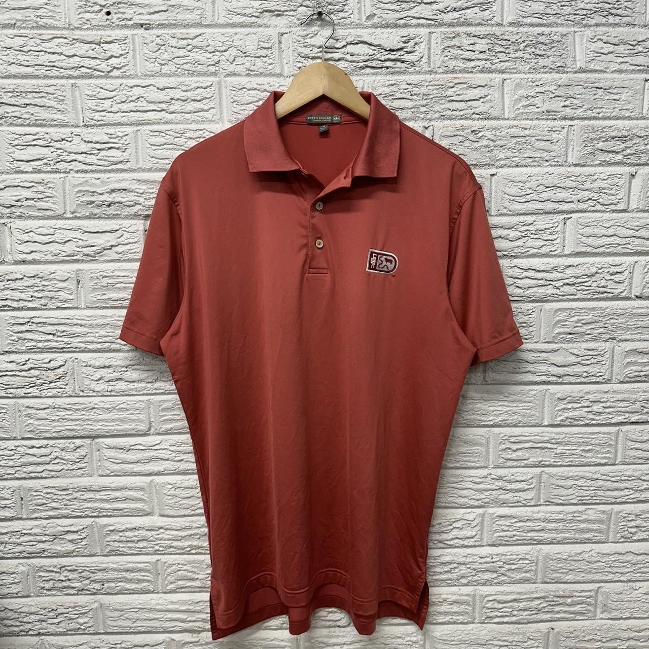 Peter Millar Peter Millar Summer Comfort Dri Fit Polo Salmon Pink Medium Size US M / EU 48-50 / 2 - 2 Thumbnail