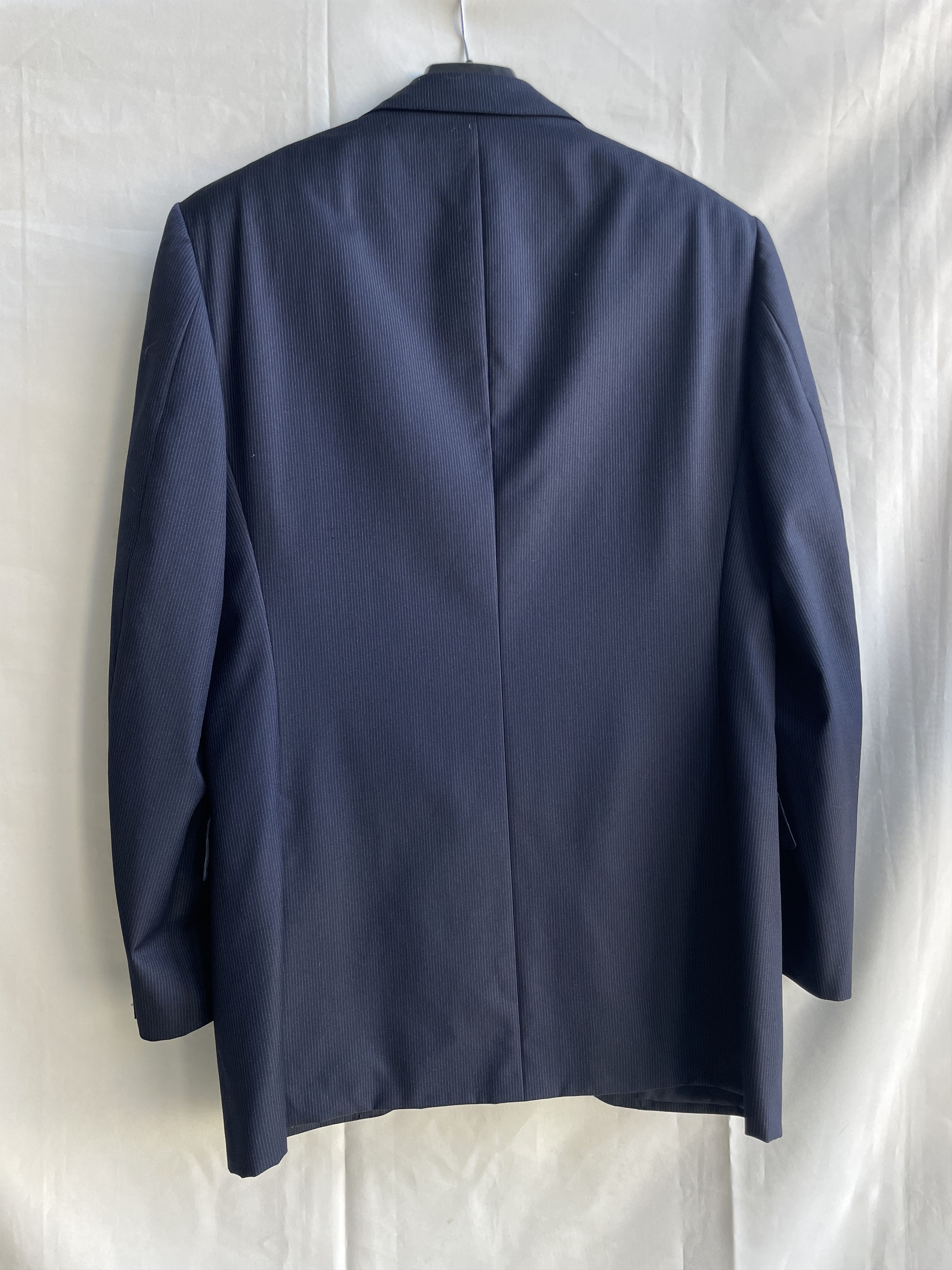 Suitsupply Suitsupply Pinstripe Navy Wool Suit Jacket Blazer Size 38R - 2 Thumbnail