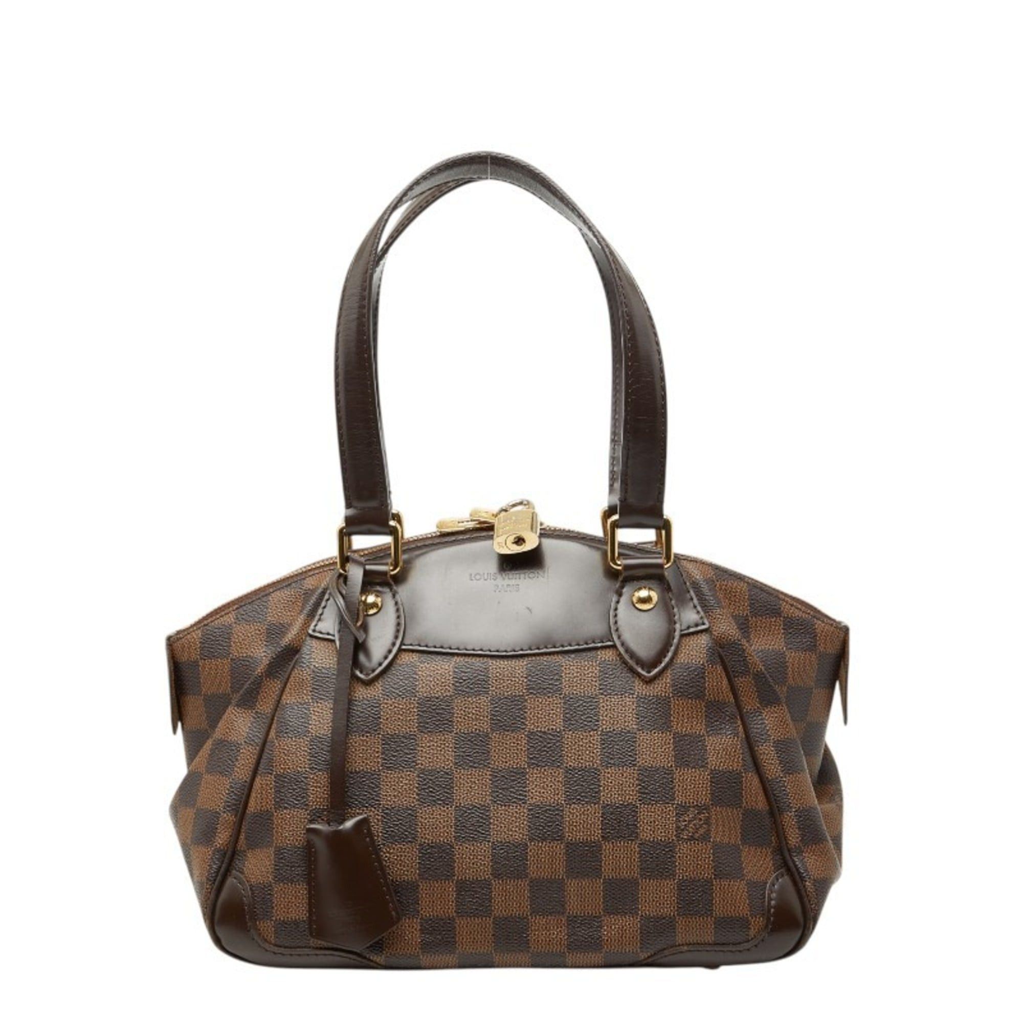 Louis Vuitton Louis Vuitton Damier Verona PM Handbag N41117 Brown Leather Women's LOUIS VUITTON Size ONE SIZE - 1 Thumbnail