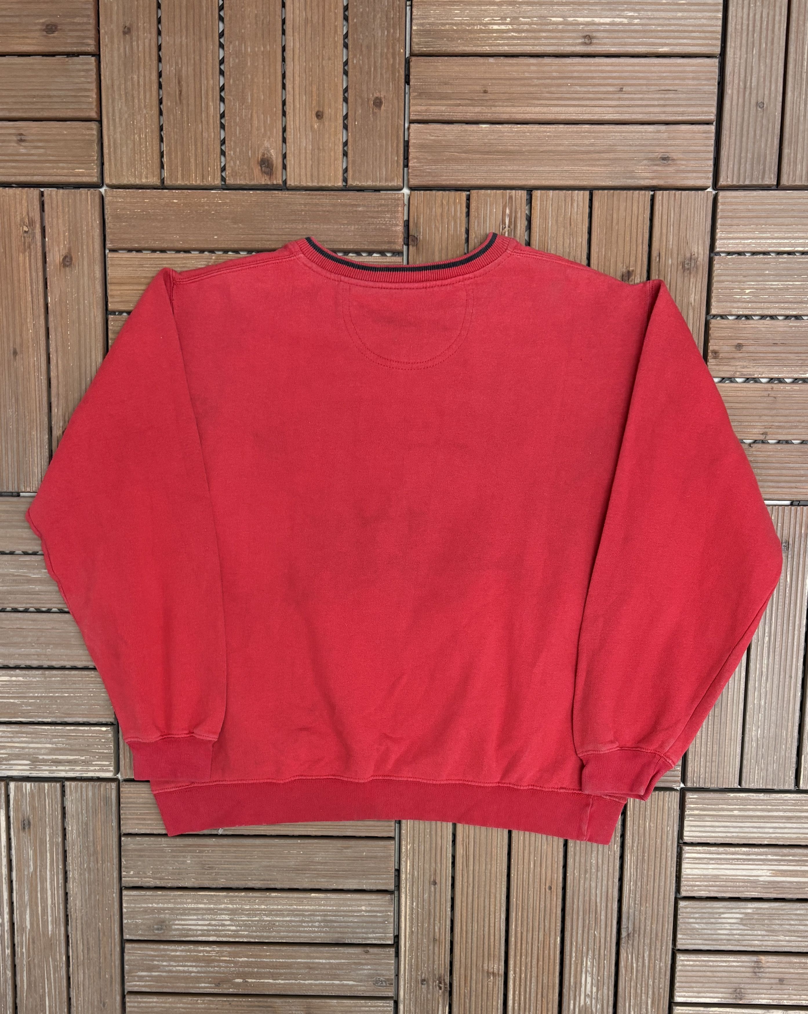 Vintage Winnie The Pooh Embroidered Vintage Red Sweater Size US L / EU 52-54 / 3 - 4 Thumbnail