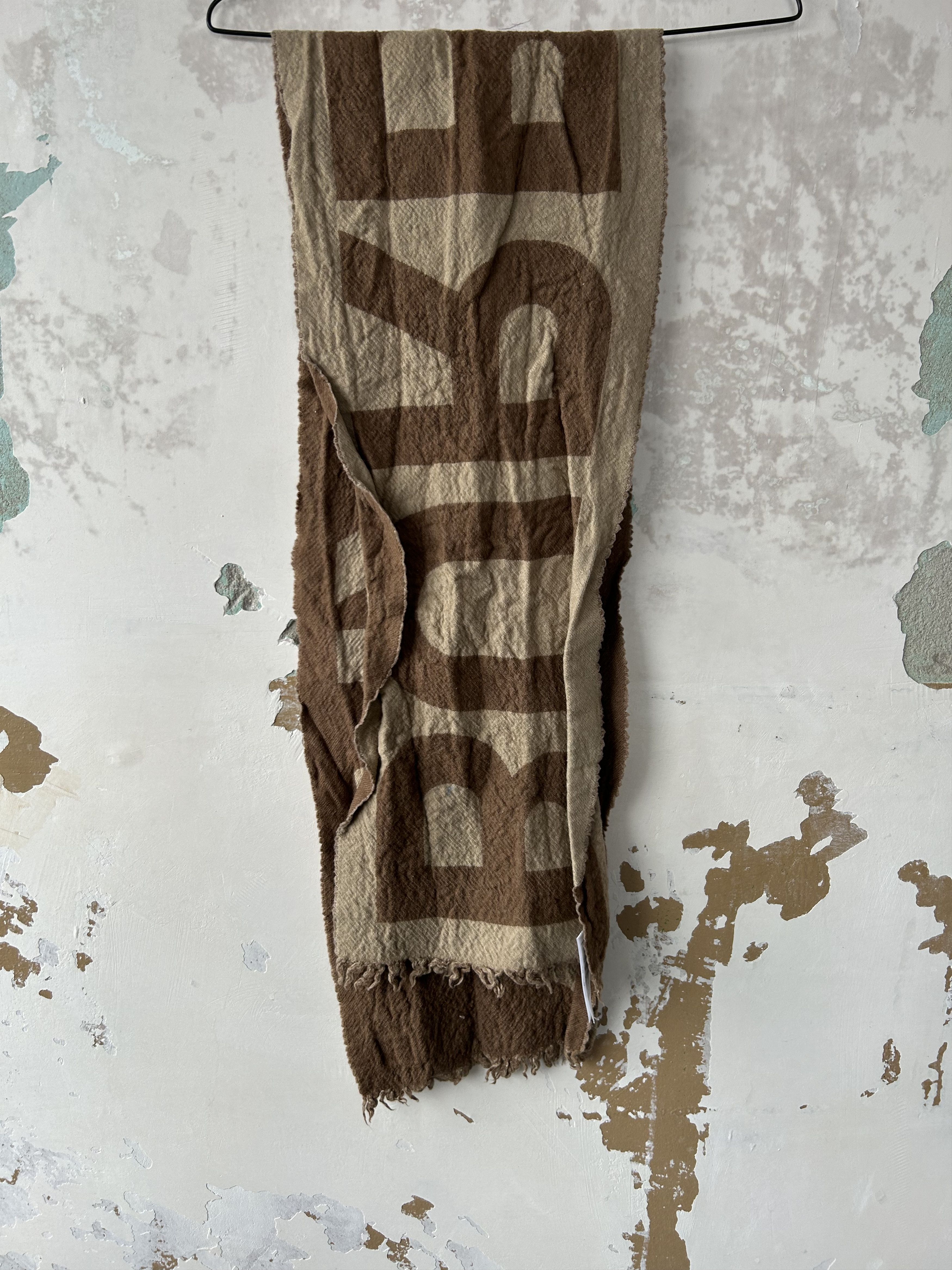 Burberry × Vintage Burberry Scarf Wool Scarves Size ONE SIZE - 3 Thumbnail