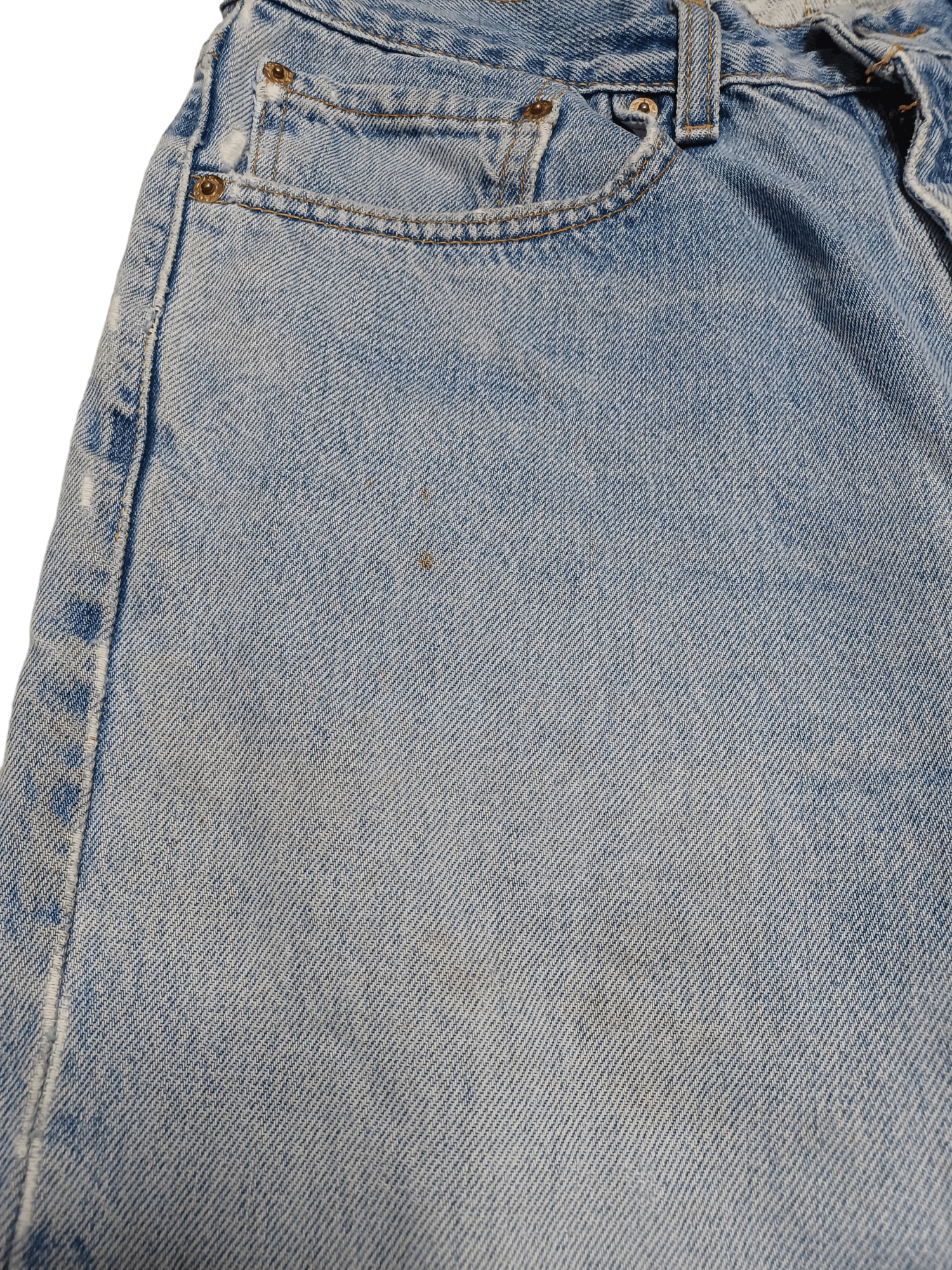 Levi's Vintage Clothing DIRTY DISTRESSED 1991 VINTAGE MADE IN USA 550 LEVIS RELAXED Size US 34 / EU 50 - 5 Thumbnail