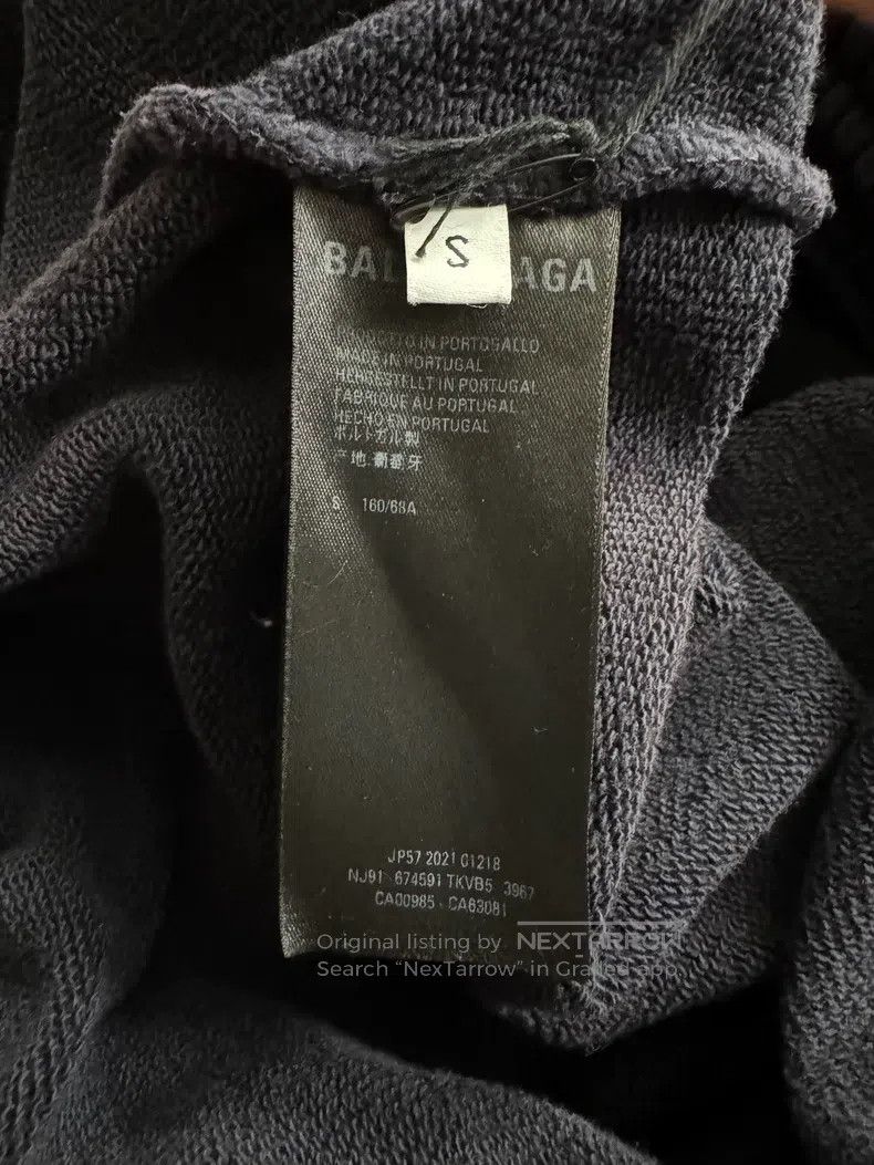 Balenciaga Balenciaga size S Water-washed purple embroidered logo sho Size US 27 - 7 Thumbnail