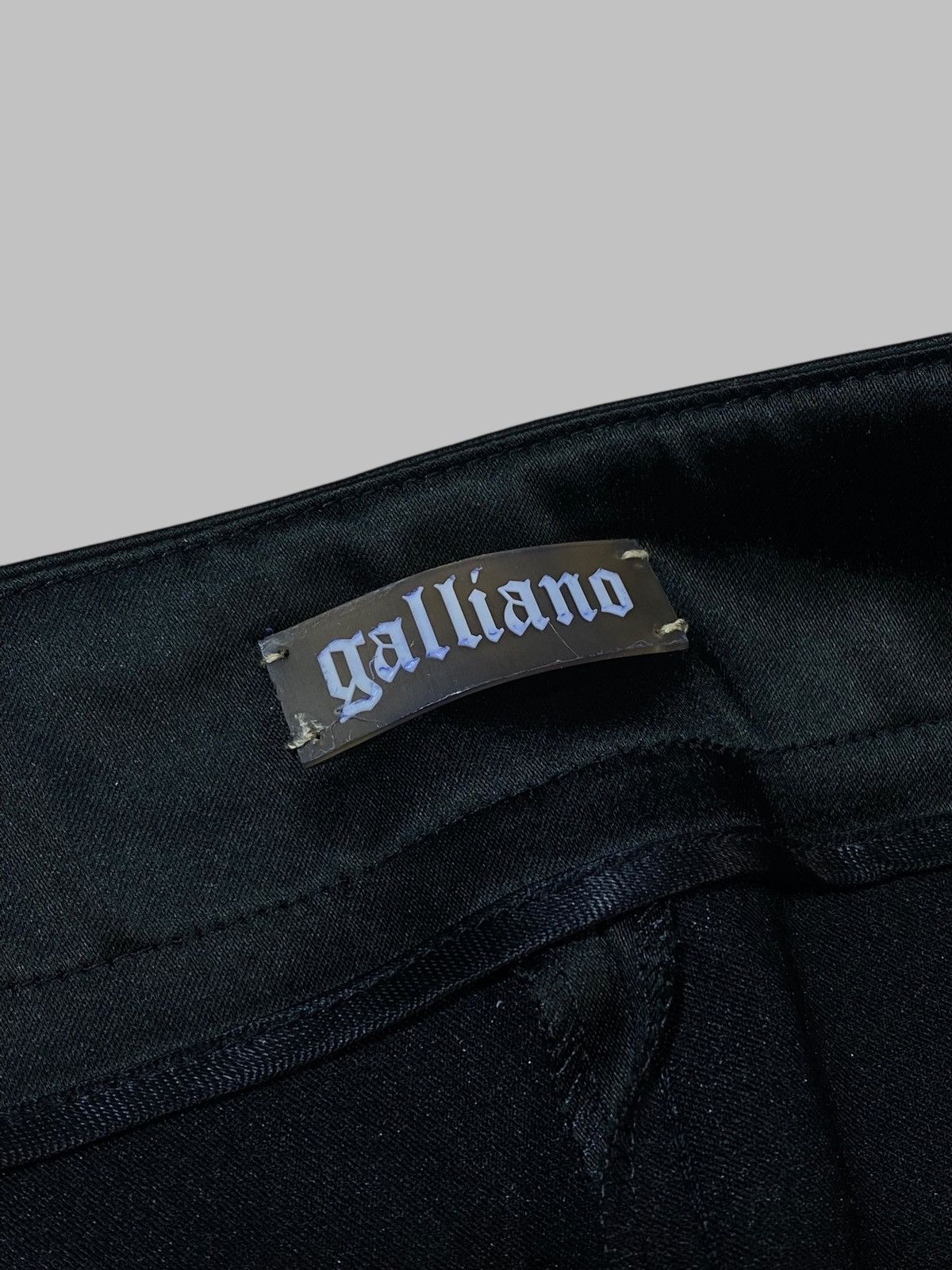 John Galliano Galliano Black Acetate Nylon Slim Pants Size 30" / US 8 / IT 44 - 20 Thumbnail