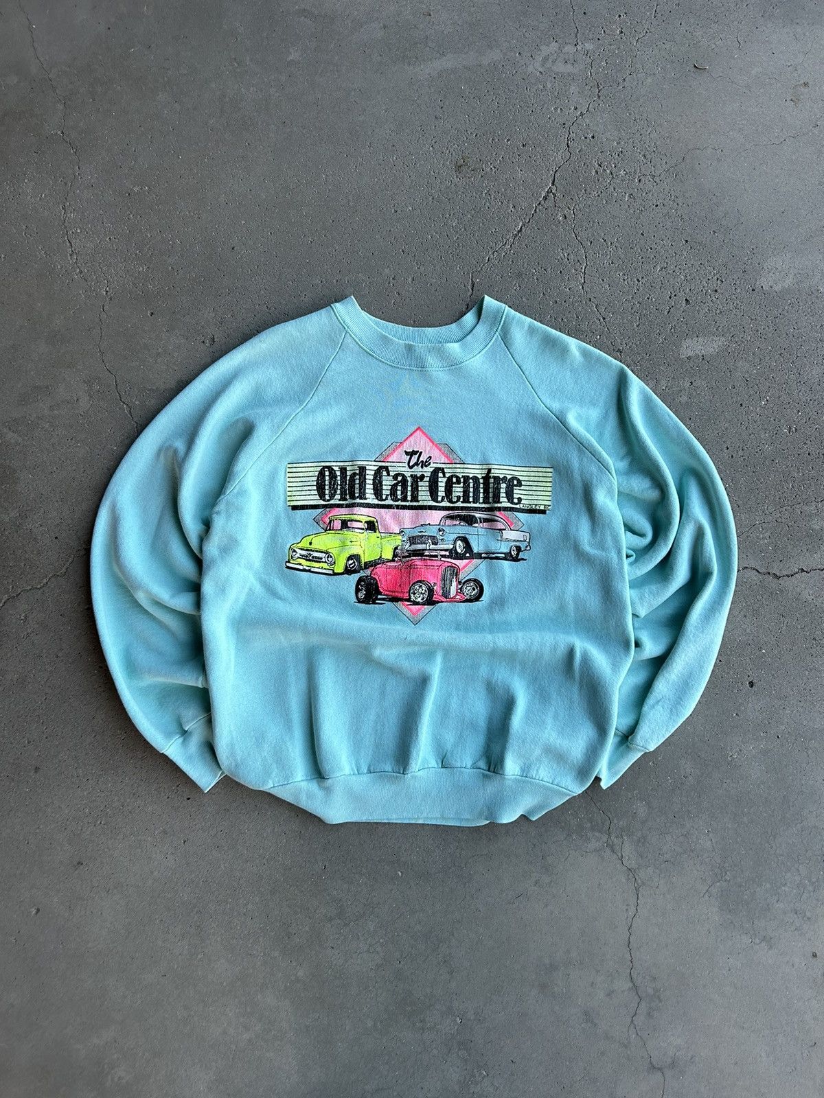 Vintage Vintage 80s Car Centre Sweatshirt Size US L / EU 52-54 / 3 - 1 Thumbnail