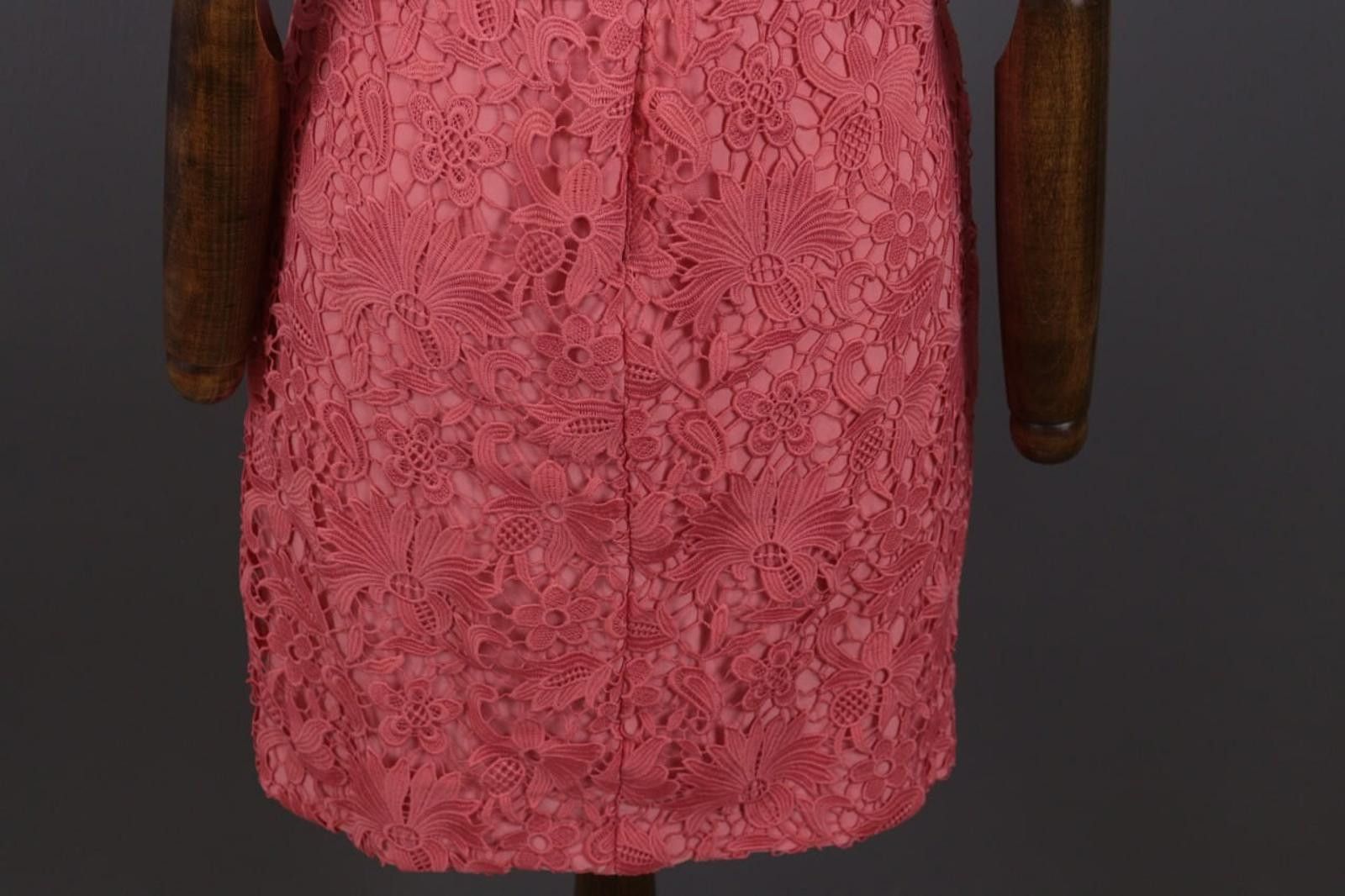 Lauren Ralph Lauren Lauren Ralph Lauren Pink Mesh Floral A-Line Dress Size 6 Size M / US 6-8 / IT 42-44 - 11 Thumbnail