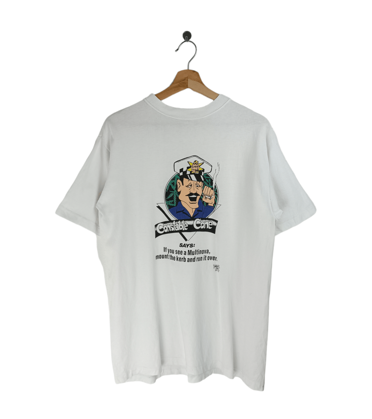 Vintage VINTAGE CONSTABLE CONE HIGH 420 MARIJUANA ADULT HUMOR TEE Size US L / EU 52-54 / 3 - 1 Thumbnail