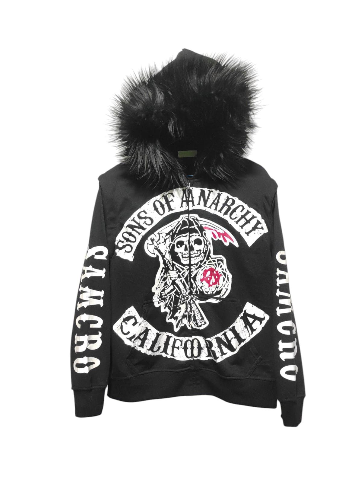 Hysteric Glamour Sons Of A Anarchy CAlifornia Zip Fur Hoodie Vest LGB style Size US S / EU 44-46 / 1 - 2 Thumbnail