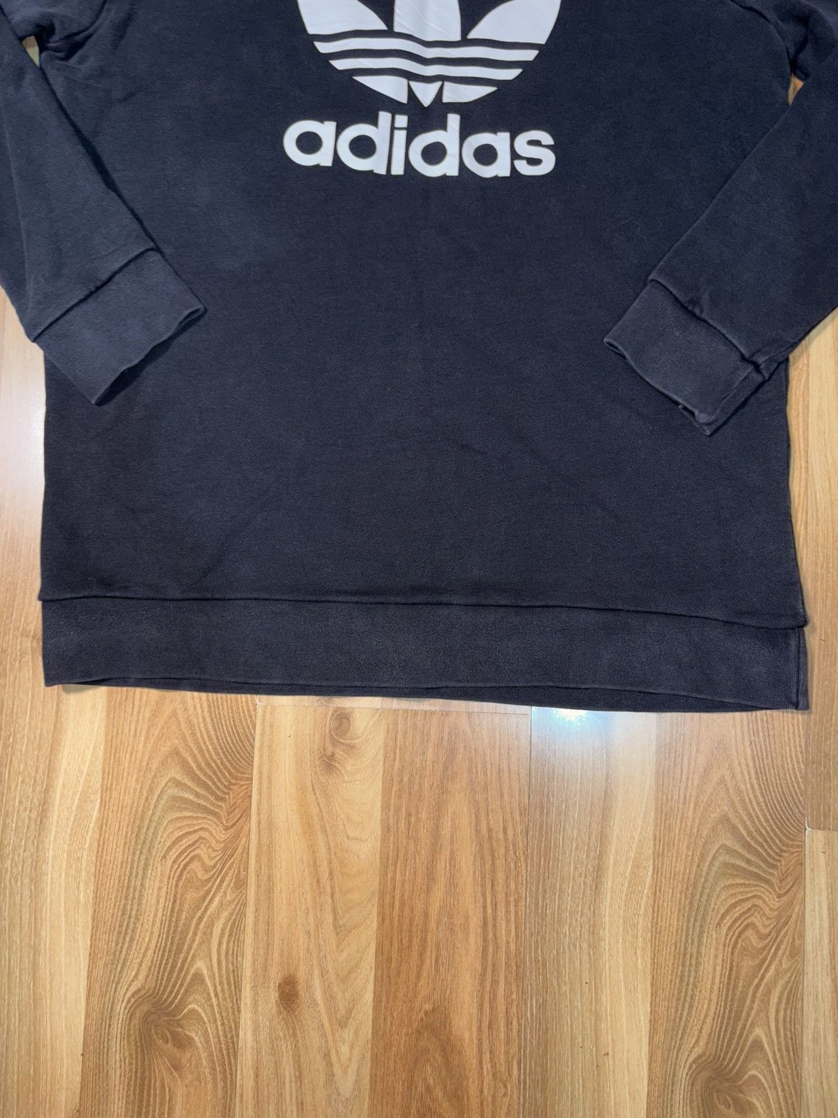 Adidas Y2K Adidas Originals Trefoil Crewneck Sweatshirt - Black Size US XXL / EU 58 / 5 - 3 Thumbnail