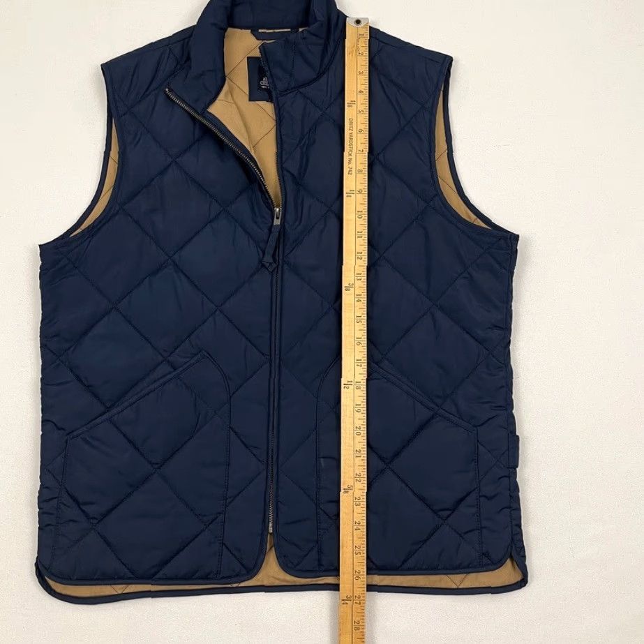 J.Crew J. Crew Walker Vest Mens M Blue Quilted Full Zip Preppy Office Lightweight Layers Shirt Size US M / EU 48-50 / 2 - 4 Thumbnail