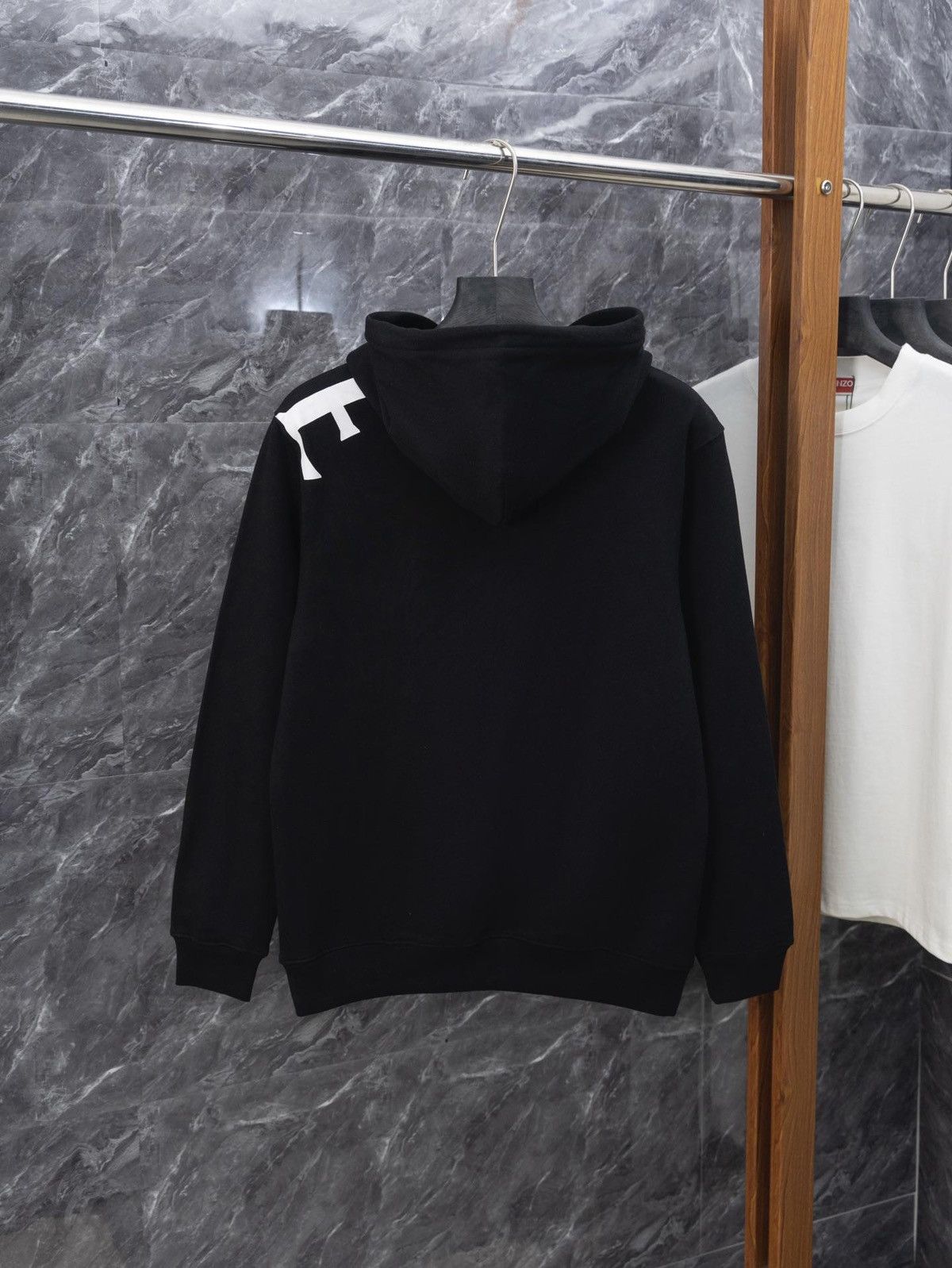 Loewe Loewe black hooded sweatshirt Size M / US 6-8 / IT 42-44 - 2 Thumbnail