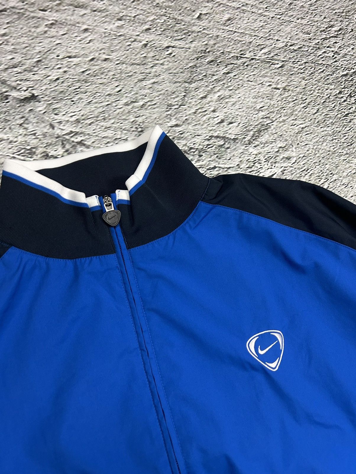 Nike × Vintage Nike track suit vintage navy nylon pants jacket drill Y2K Size US XL / EU 56 / 4 - 3 Thumbnail