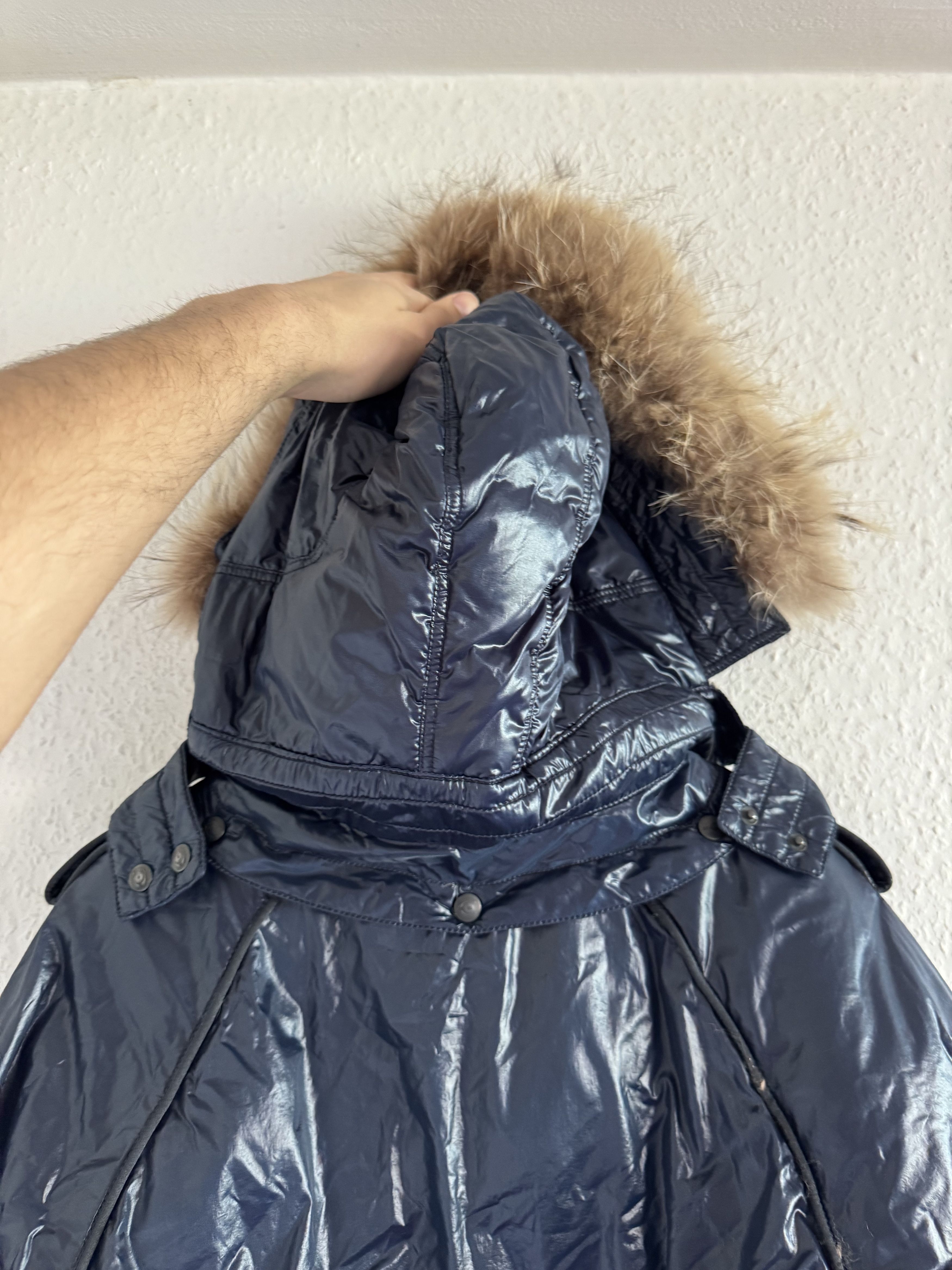 Just Cavalli Glossy Down Fur Trim Puffer Coat Size US M / EU 48-50 / 2 - 7 Thumbnail
