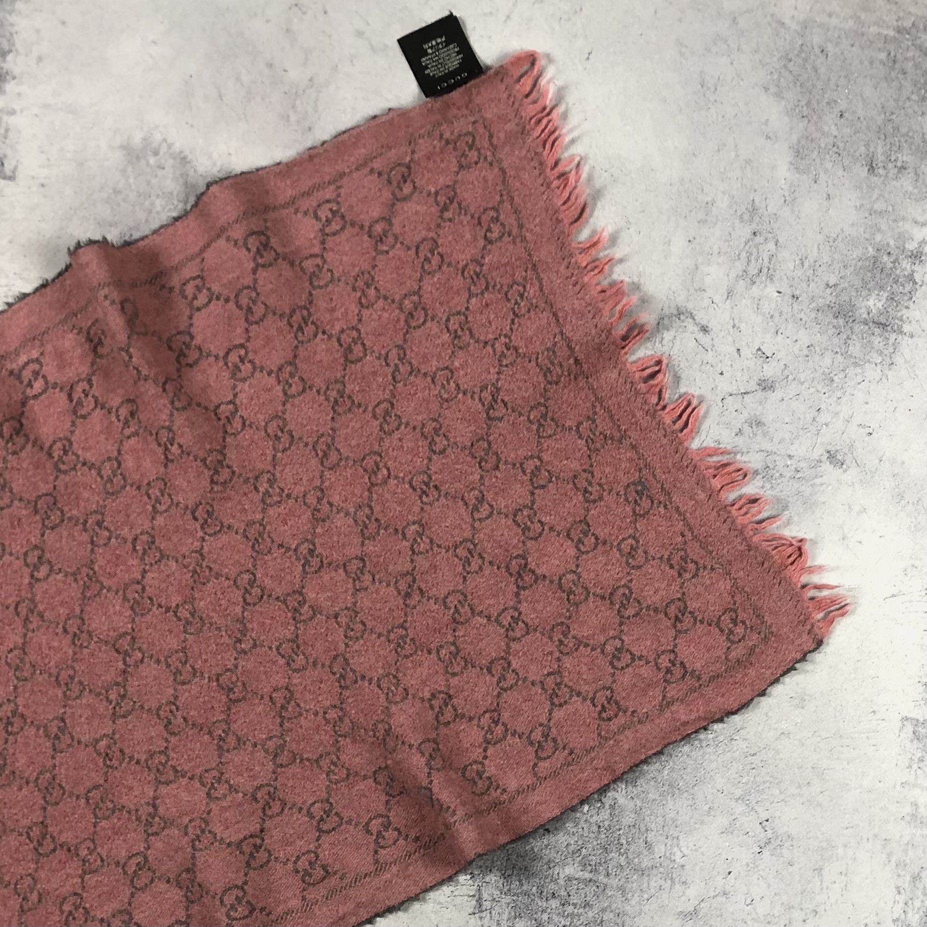 Gucci Gucci Monogram Wool Muffler Scarf Size ONE SIZE - 14 Thumbnail
