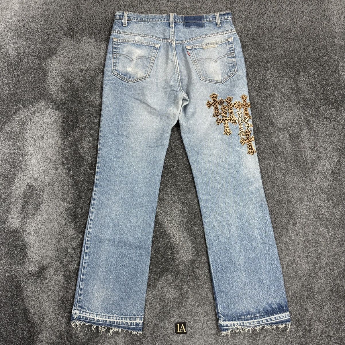 Chrome Hearts Chrome Hearts Cheetah Cross Patch Denim St. Barth Excluisve Size US 33 - 1 Thumbnail