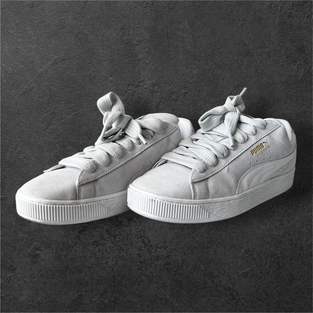 Puma White Puma suede XL shoes Size US 13 / EU 46 - 1 Thumbnail