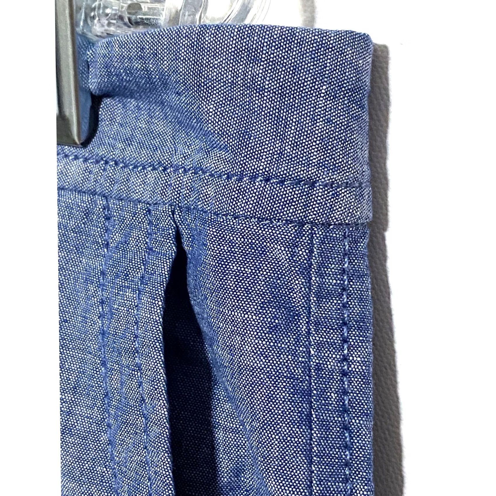 Talbots Talbots Pants Womens 12 Blue Girlfriend Chino Chambray Coastal Classic Minimalist Chic Size 34" / US 12 / IT 48 - 4 Thumbnail