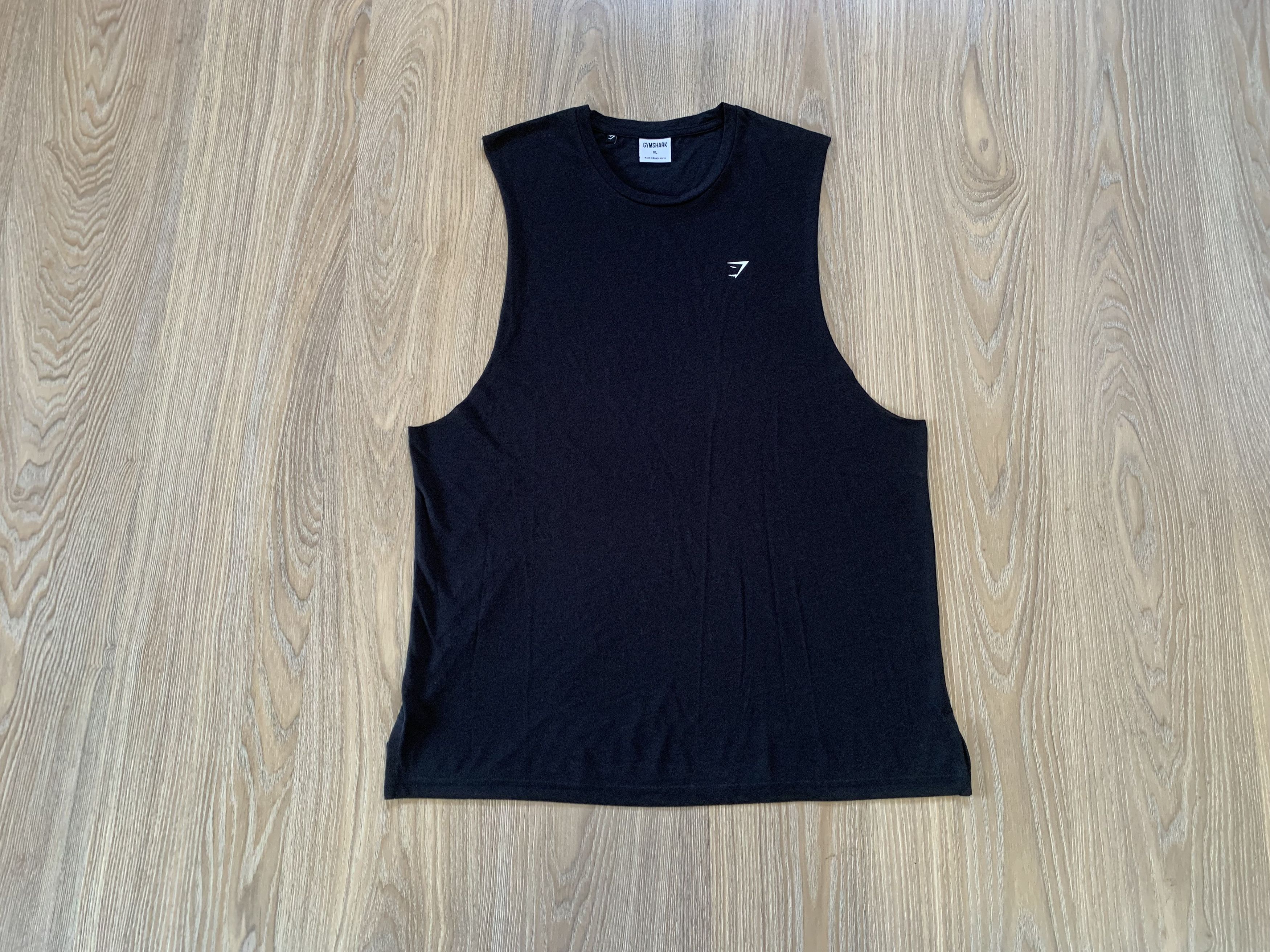 Gymshark Gymshark Cotton Black Tank Top Sleeveless T Shirt Size US XL / EU 56 / 4 - 8 Thumbnail