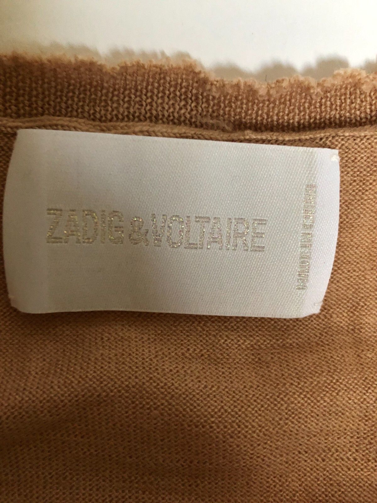 Zadig & Voltaire Zadig & Voltaire Camel Metal Sculp L Wool Sweater Size L / US 10 / IT 46 - 5 Thumbnail