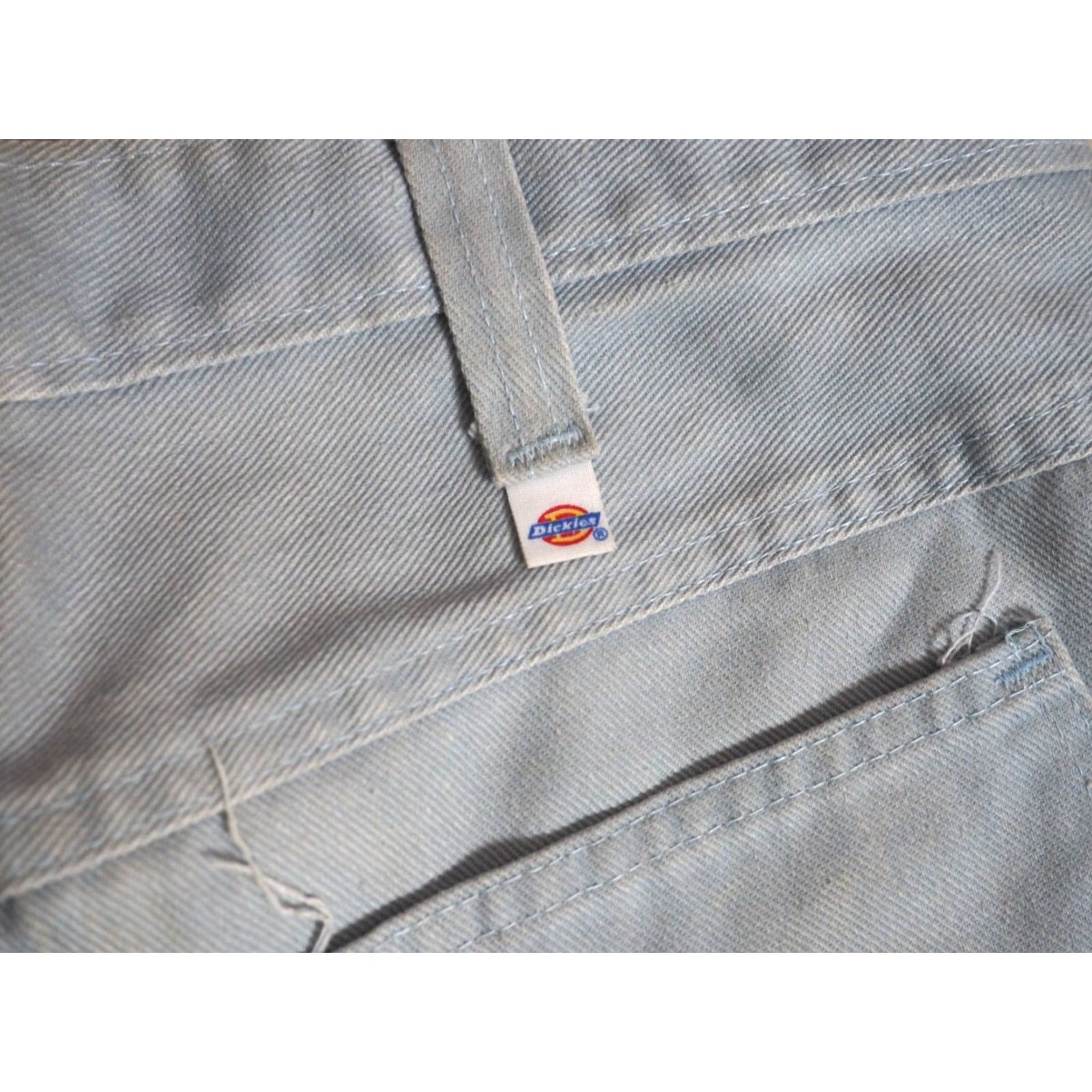 Dickies VTG Dickies Light Blue Gray Distressed 1970s Talon Chino Pants 29x26 Grunge Look Jeans/ Pants Mens Womens Size US 29 - 5 Thumbnail