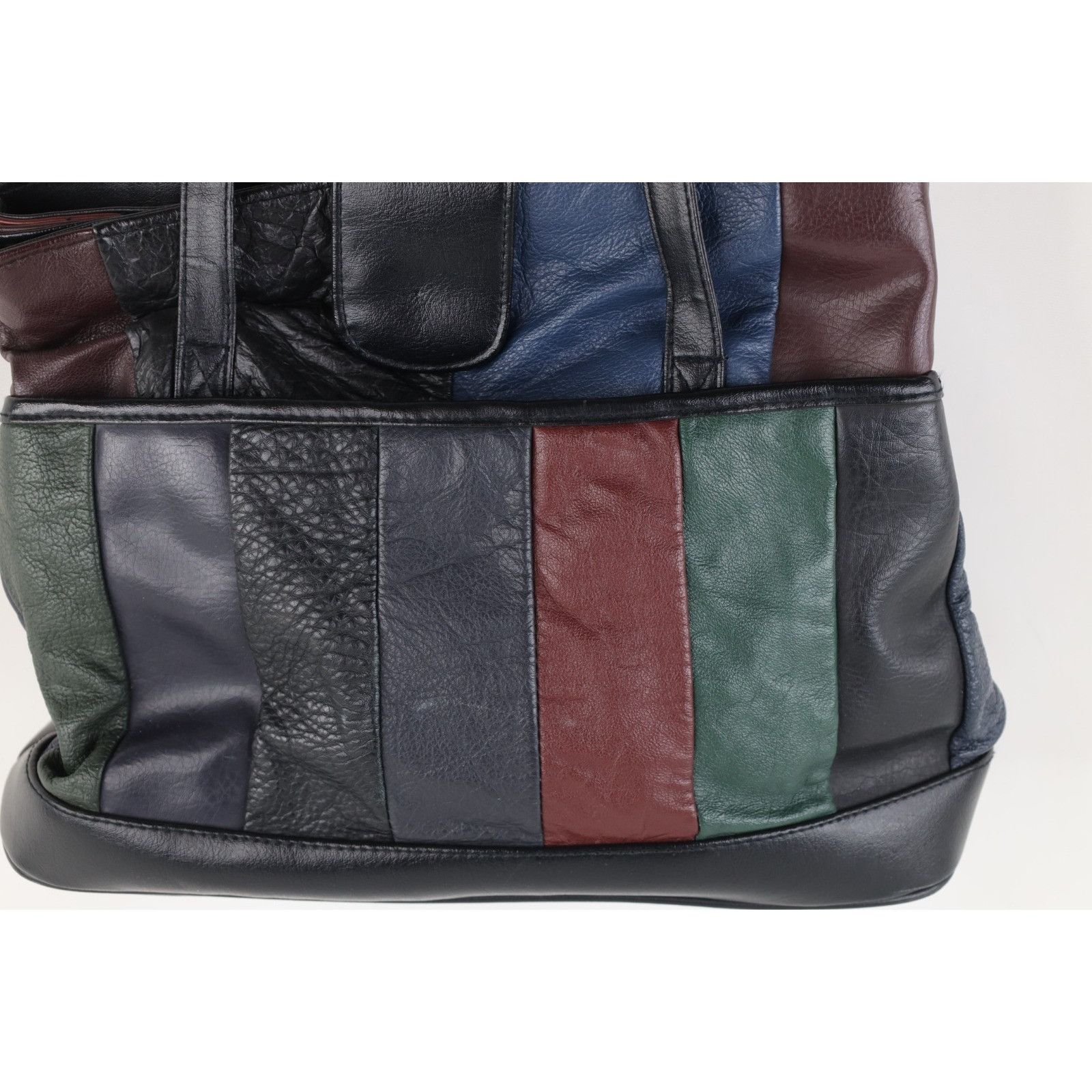 Vintage Vintage 80s 90s Streetwear Geometric Striped Leather Purse Size ONE SIZE - 2 Thumbnail