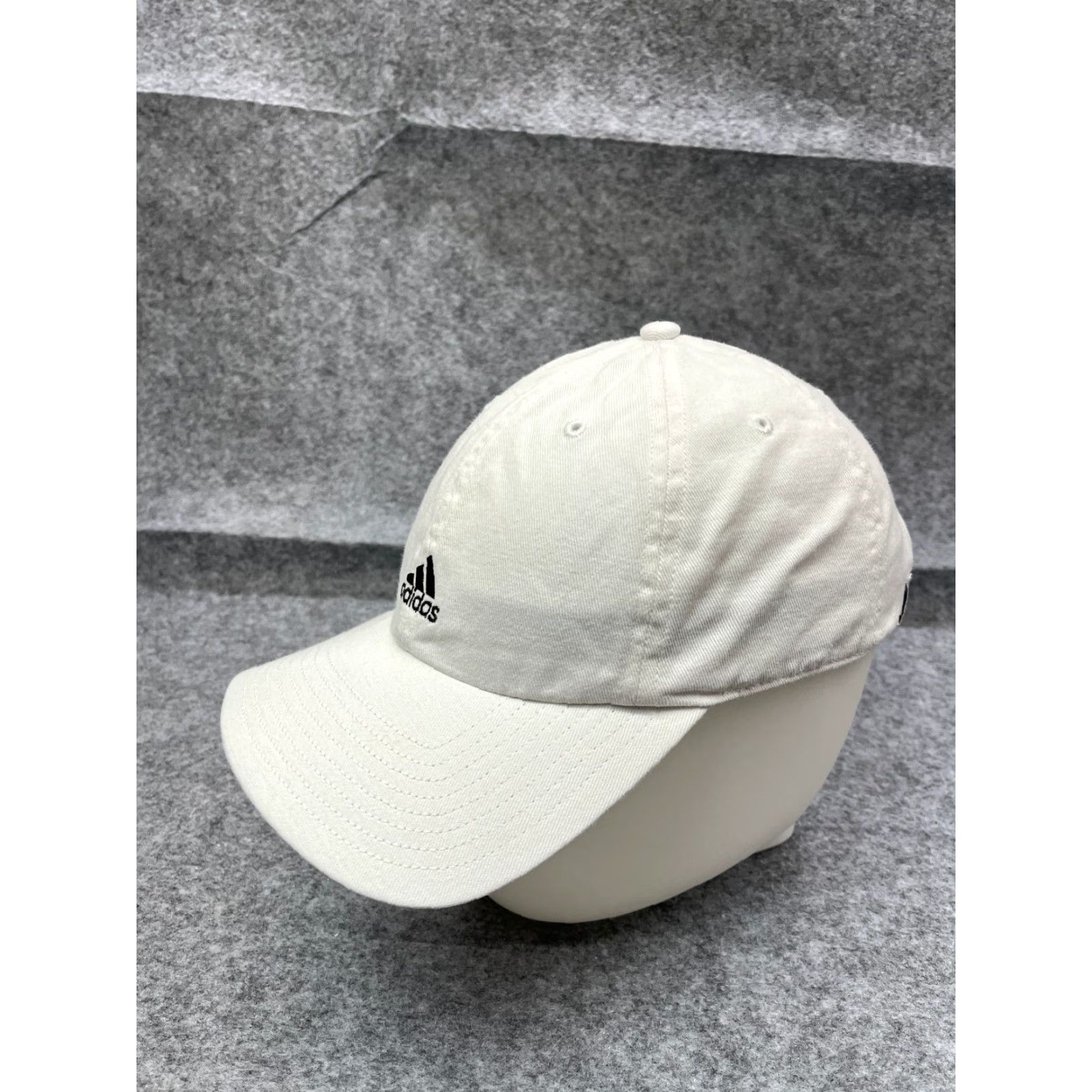 Adidas Adidas Hat Cap Strap Back Adult One Size White 100% Cotton Aeroready Twill Size ONE SIZE - 4 Thumbnail