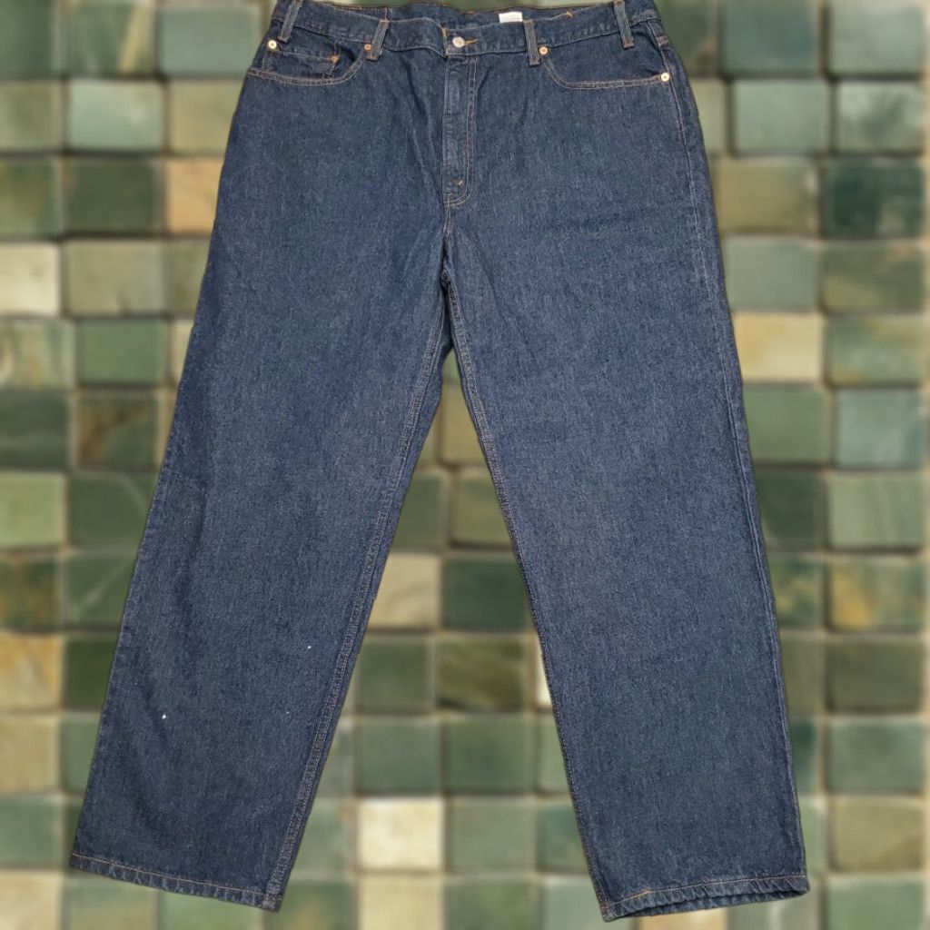 Denime VINTAGE Levis 550 Jeans Men 42x30 Blue Denim Relaxed Fit Straight 90s Y2k Mens Jeans Size US 42 / EU 58 - 1 Thumbnail