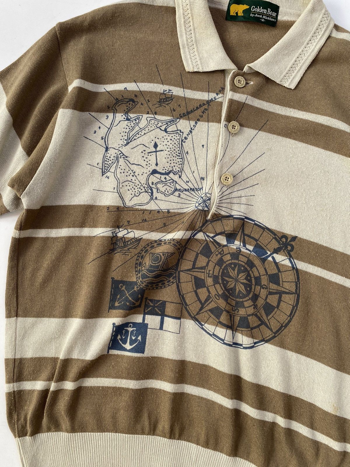Golden Bear × Vintage Vtg Golden Bear Polo Knitwear Sweater Size US M / EU 48-50 / 2 - 8 Thumbnail