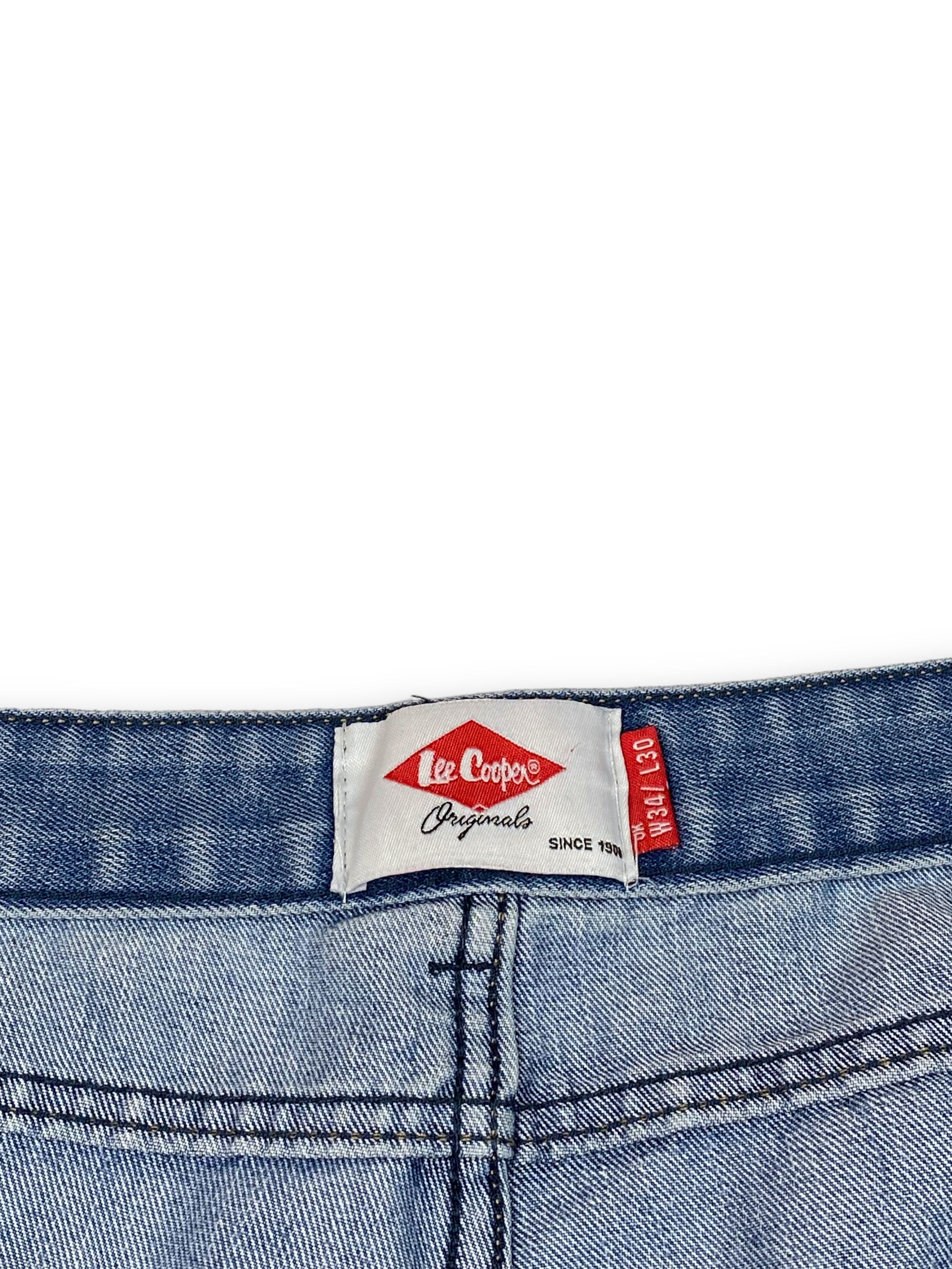 Jean Vintage LEE COOPER Distressed Light Washed Blue Jeans M686 Size US 35 - 11 Thumbnail