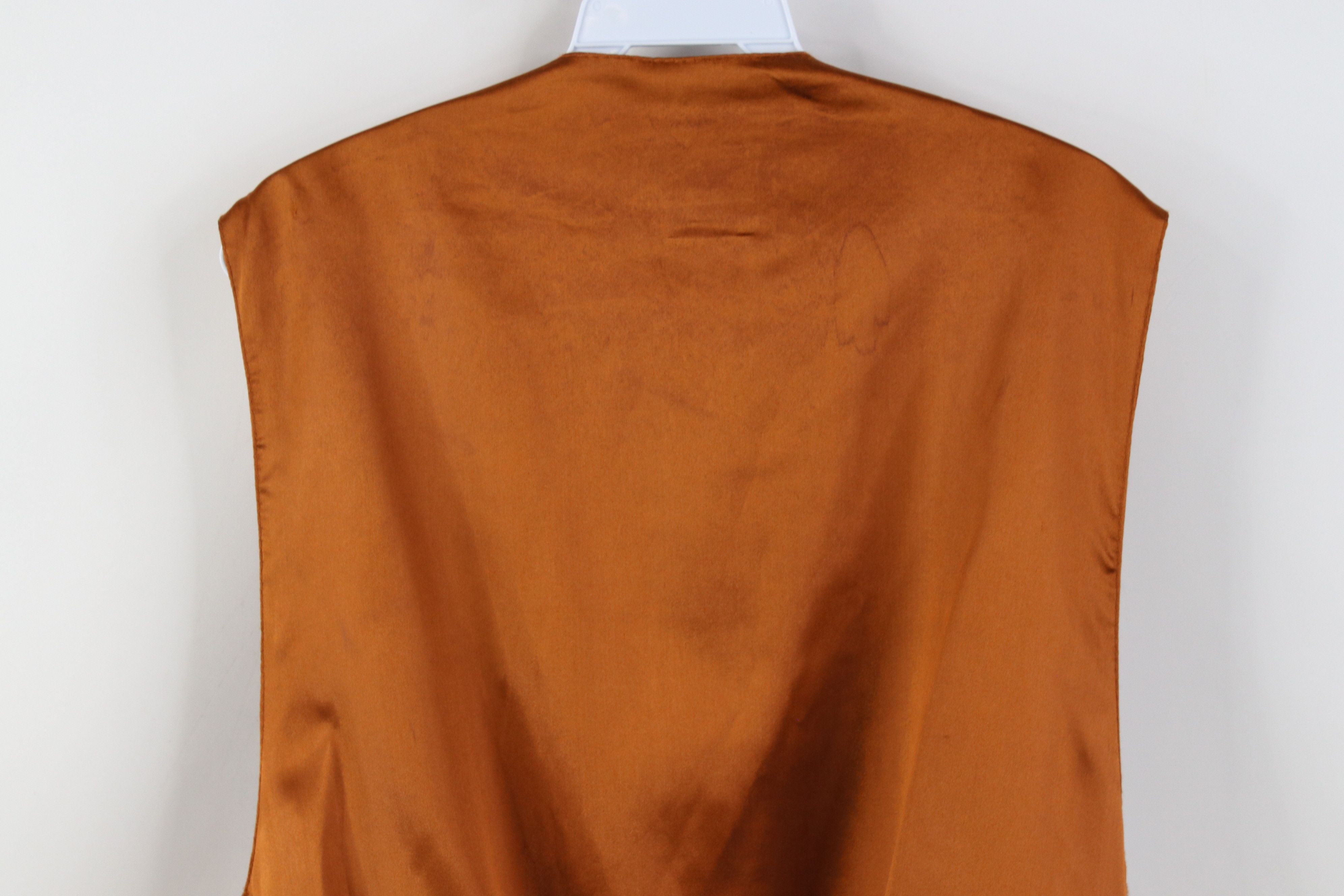 Vintage Vintage 90s Streetwear Back Suede Leather Vest Jacket Brown Size US M / EU 48-50 / 2 - 15 Thumbnail