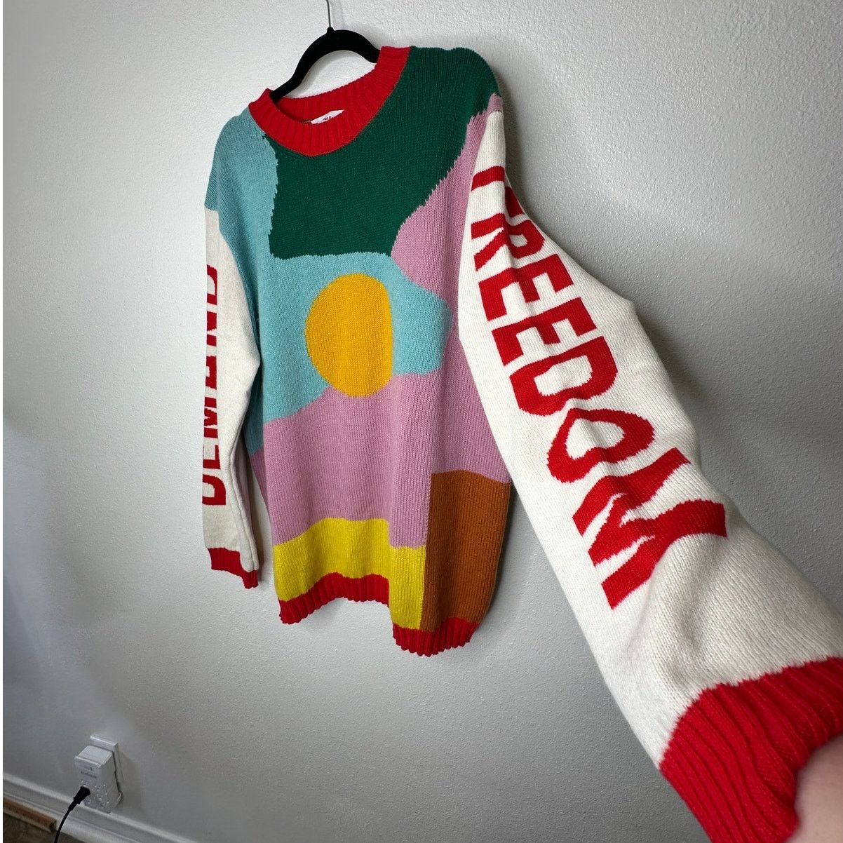 Walter Van Beirendonck Walter Van Beirendonck Demand Freedom Fine Wool Sweater L Size US L / EU 52-54 / 3 - 2 Thumbnail