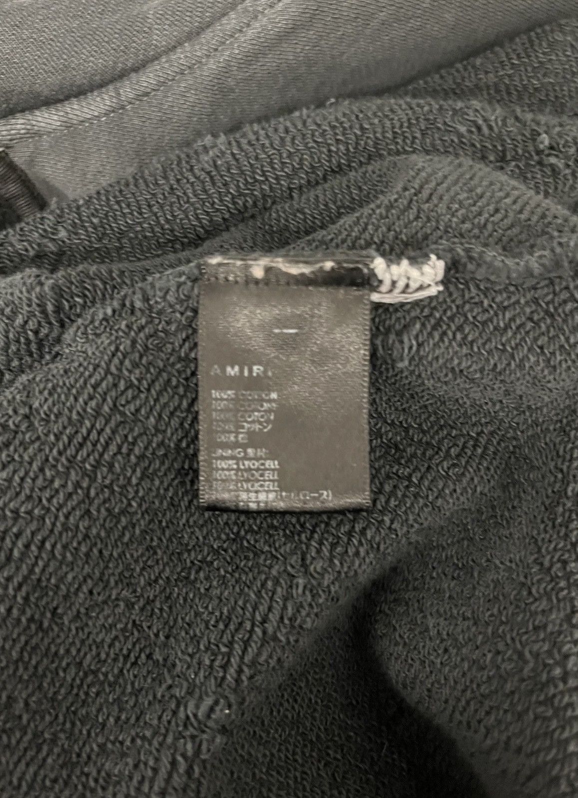 Amiri AMIRI Faded Black Core Logo Shotgun Zip-Up Hoodie Size US M / EU 48-50 / 2 - 4 Thumbnail