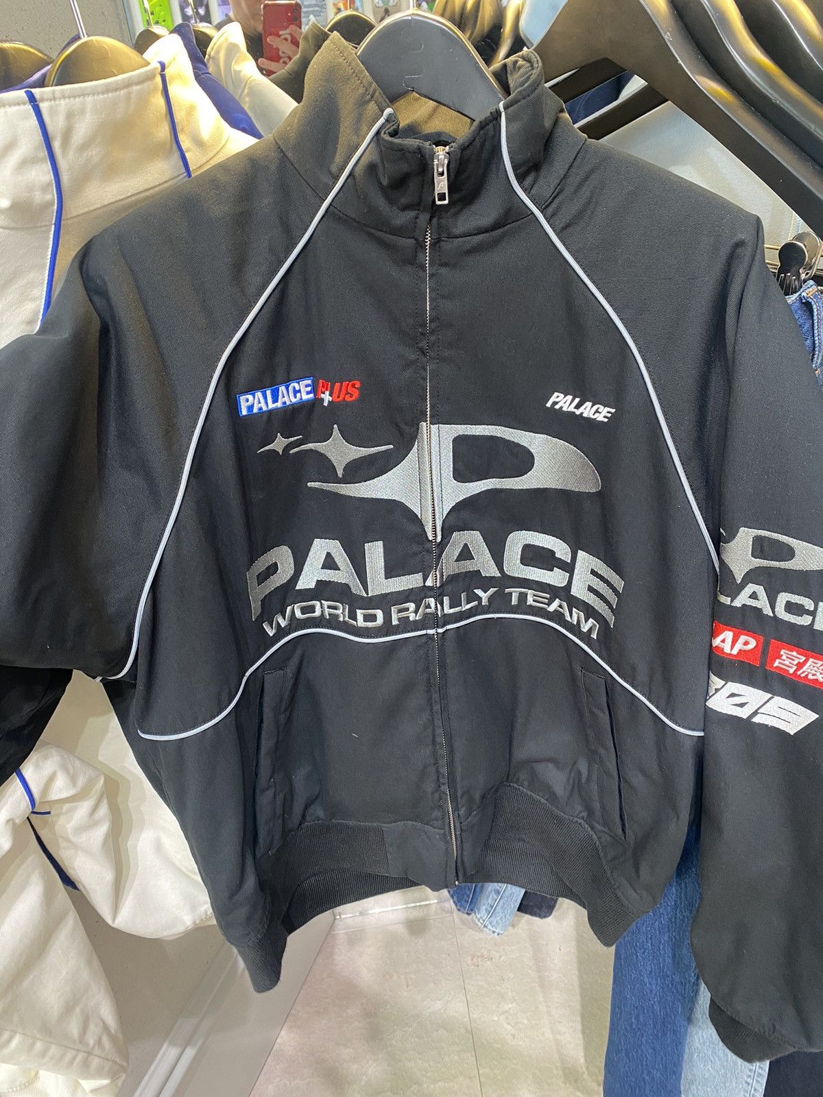palace pally rally jacket blue