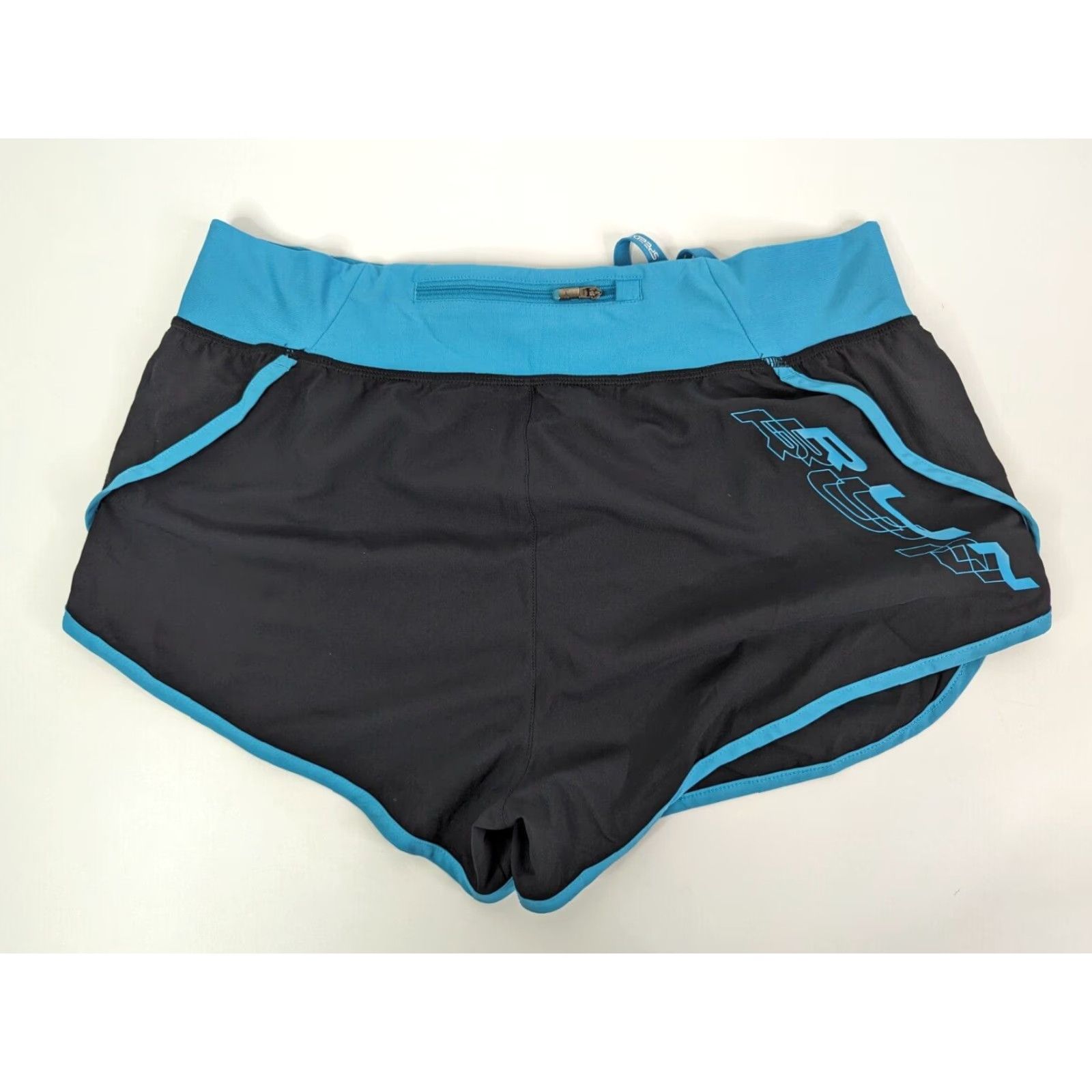 Under Armour Under Armour Heatgear Fitted SpeedPocket Zip Running Shorts Blue Women's L Size 36" / US 14 / IT 50 - 2 Thumbnail