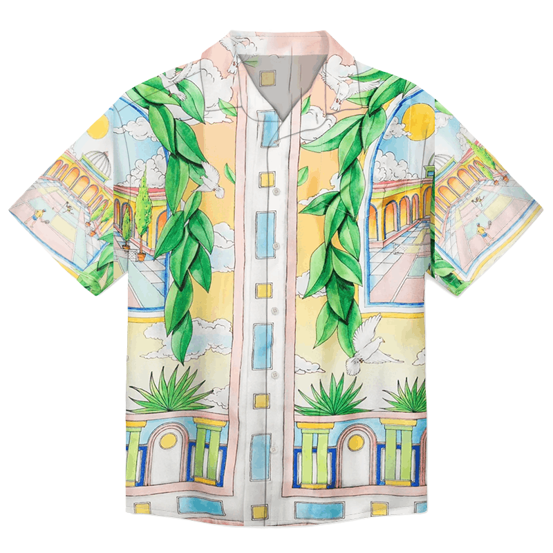 Designer × The Unbranded Brand Paysage Idéal Shirt | Artistic Tranquility in Motion Size US M / EU 48-50 / 2 - 1 Thumbnail