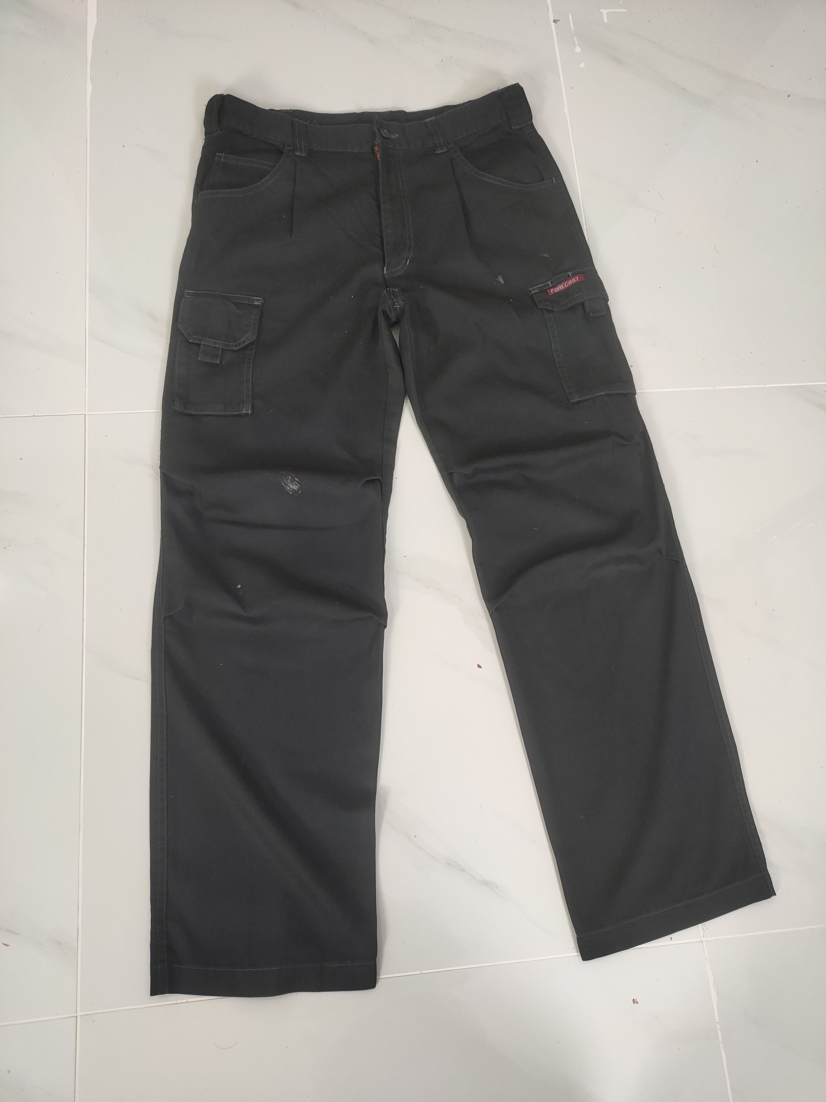 image of Black Cargo Pants, Men's (Size 32)