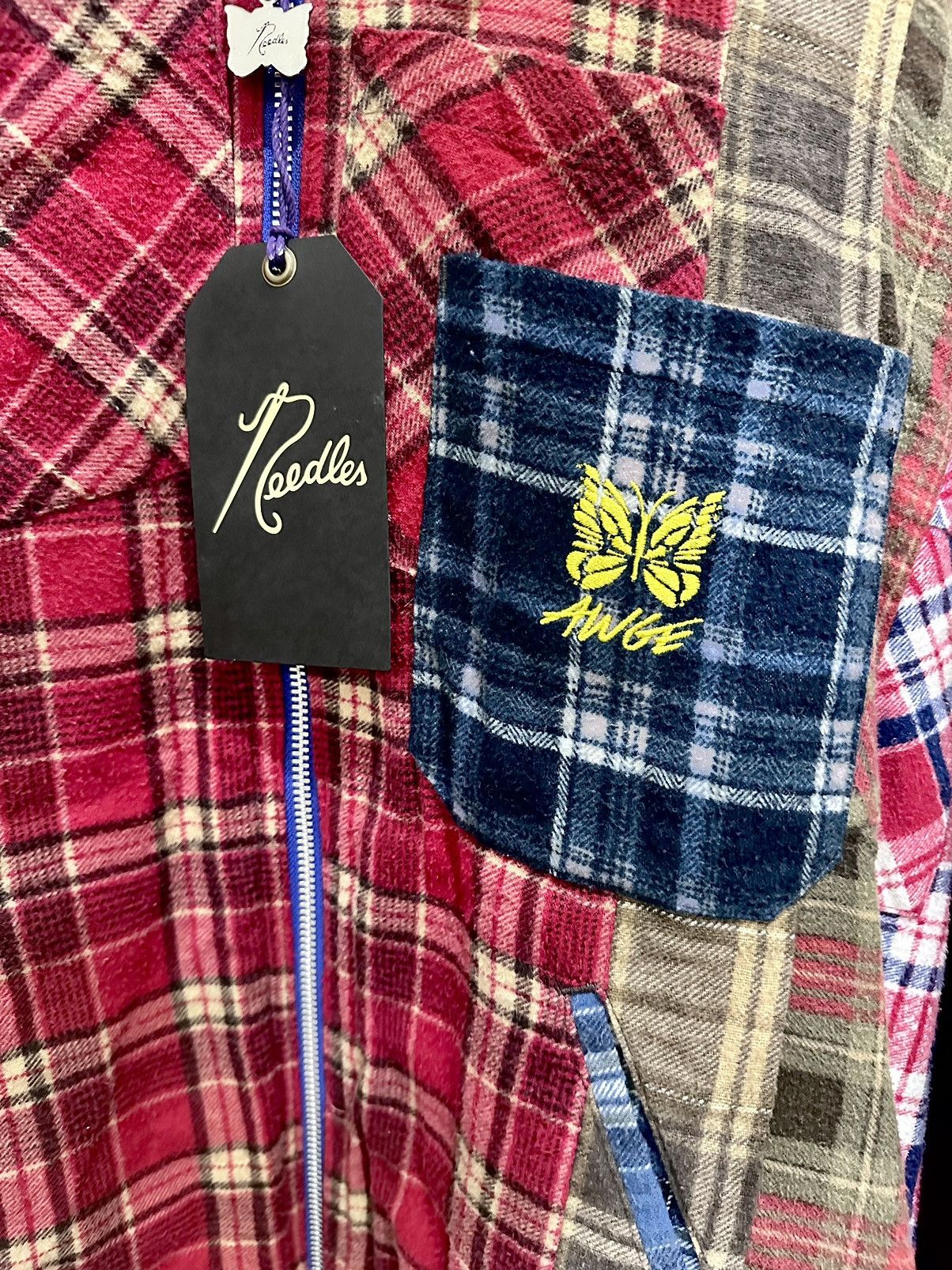 AWGE × Needles Awge X Needles Work Jacket Reversible Flannel