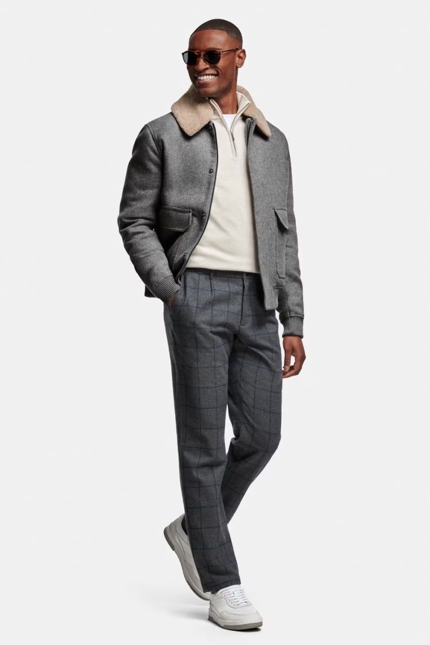 Other MR Marvis Design The Flannels Wool Blend Gray Trouser Pants Size US 32 / EU 48 - 3 Thumbnail