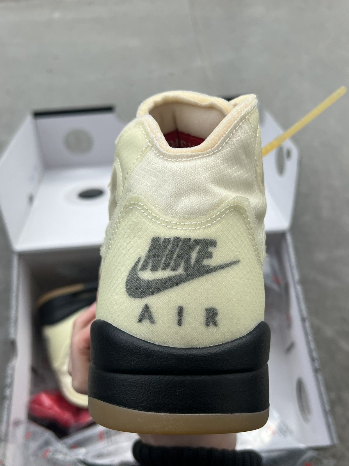 Designer × Nike × Off-White Jordan 5 V x Off-White sail Size US 10.5 / EU 43-44 - 5 Thumbnail