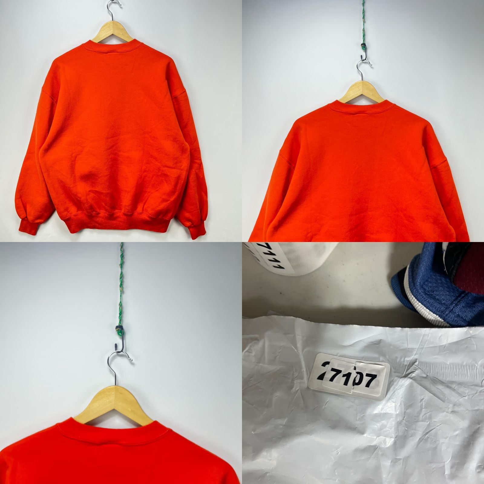 Russell Athletic VINTAGE Russell Athletic Orange Sweatshirt XL Mens Pullover 90s Made in USA Size US XL / EU 56 / 4 - 8 Thumbnail