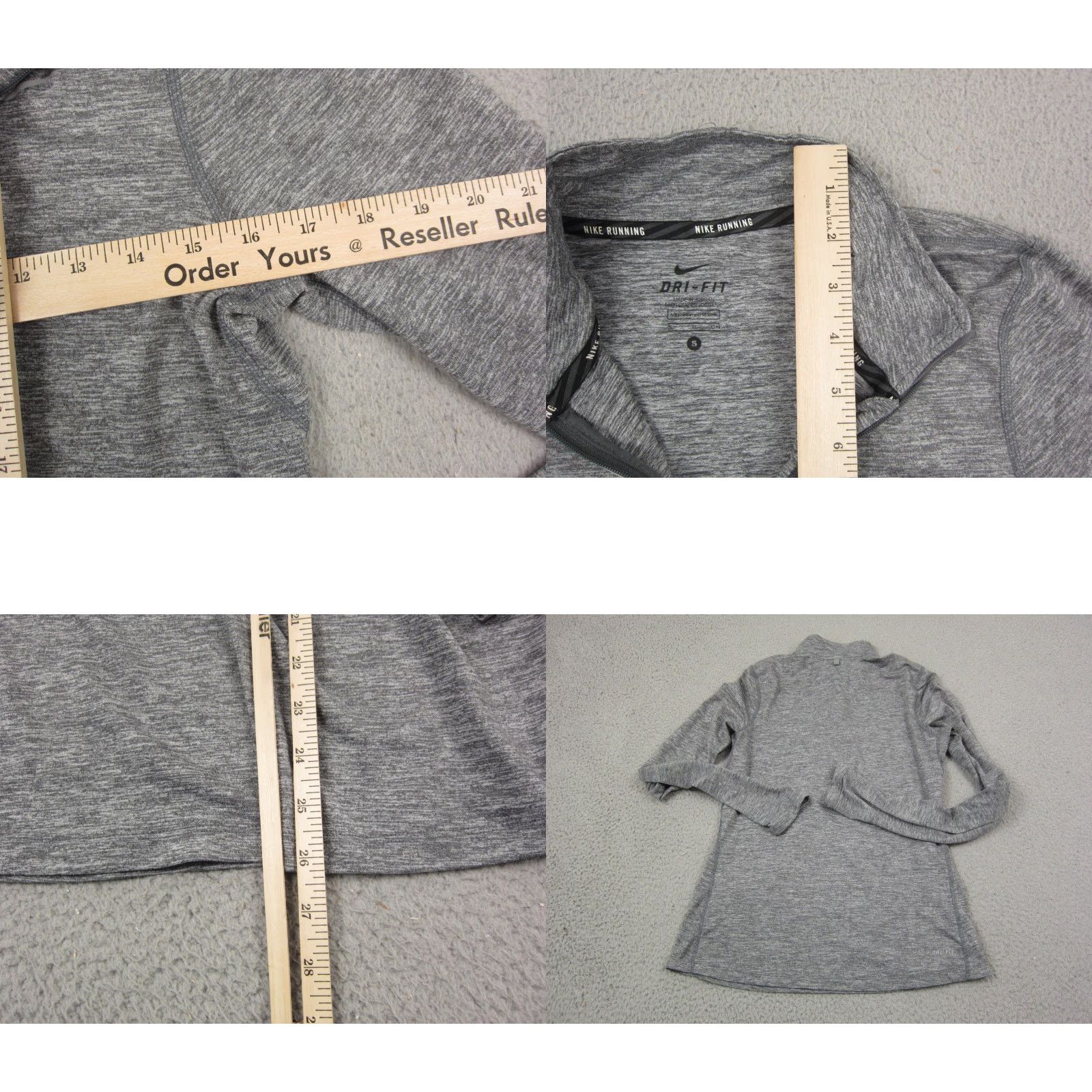 Nike Nike Shirt Womens Small Gray Heather 1/4 Zip Dri-Fit Element Athletic Running Casual Sports 90s Womens? Size S / US 4 / IT 40 - 8 Thumbnail