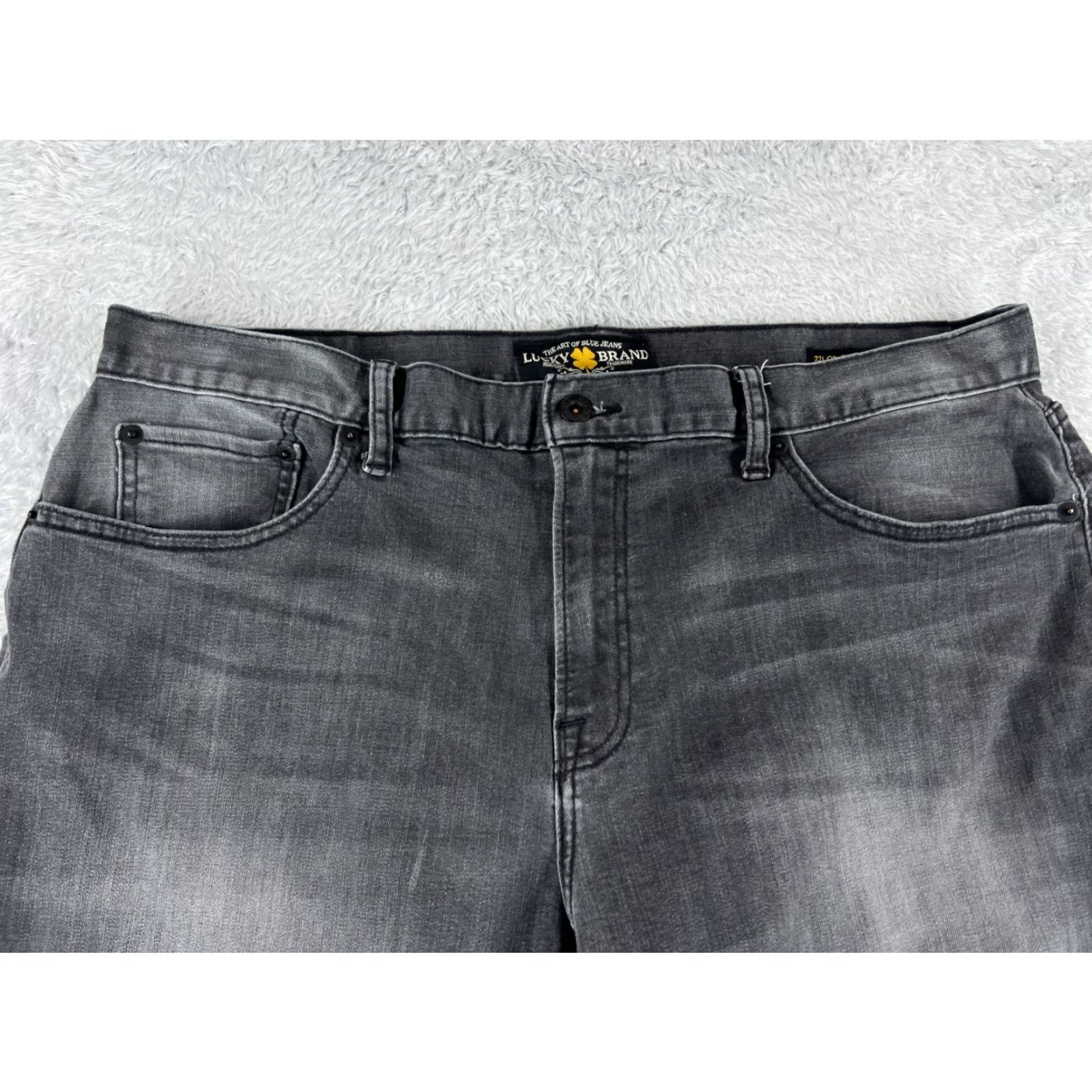 Lucky Brand Lucky Brand Jeans Mens 38 Black Denim 221 Original Straight 36x25 READ Size US 38 / EU 54 - 4 Thumbnail